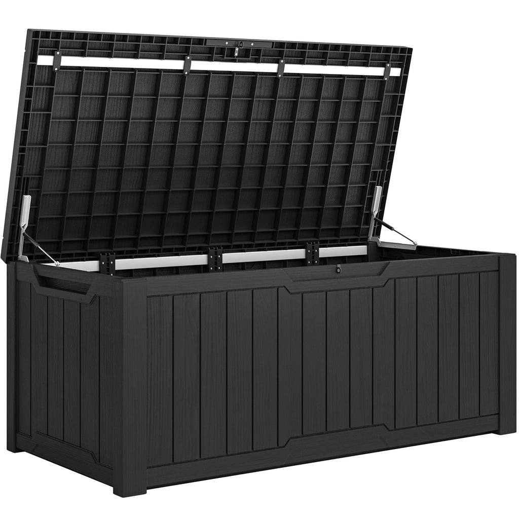 Coffre de pont verrouillable en résine résistant à l'eau de 120 à 260 gallons