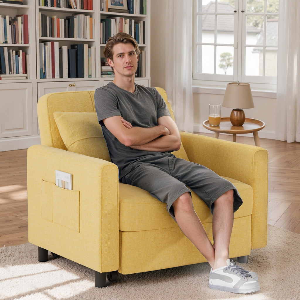 Canapé-lit 3 en 1 réglable, canapé-lit gigogne, convertible et pliable pour salon