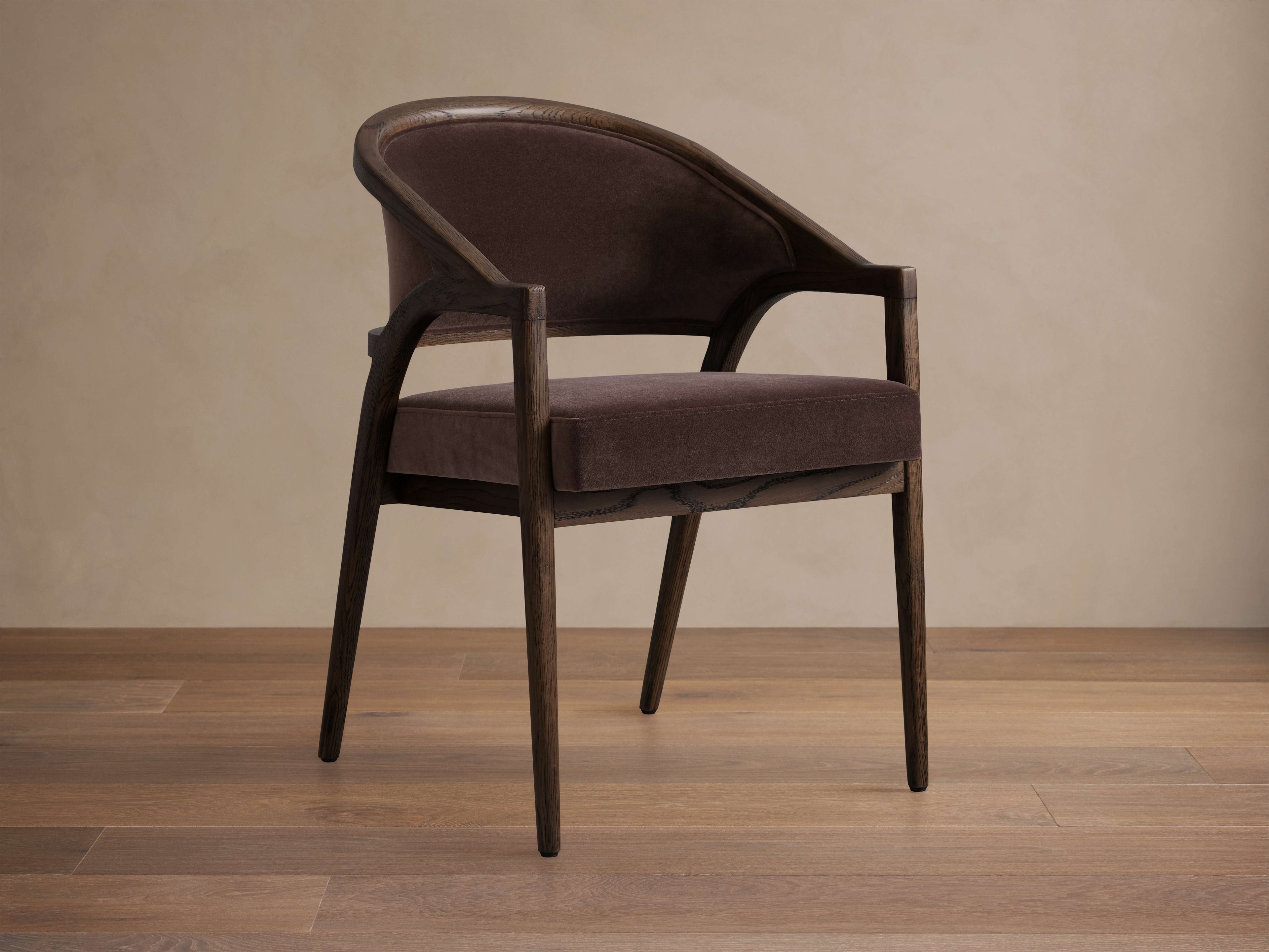 Chaise de salle à manger à dossier rembourré Aimee