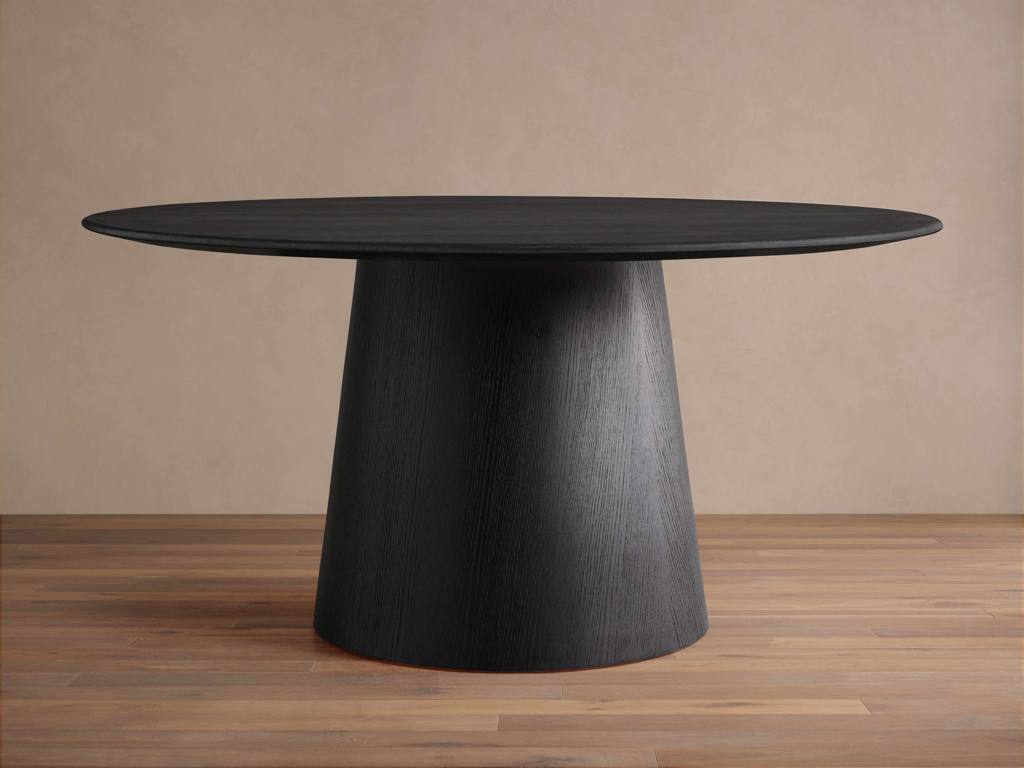 Table à manger ronde en bois Saint Germain avec base Toulouse