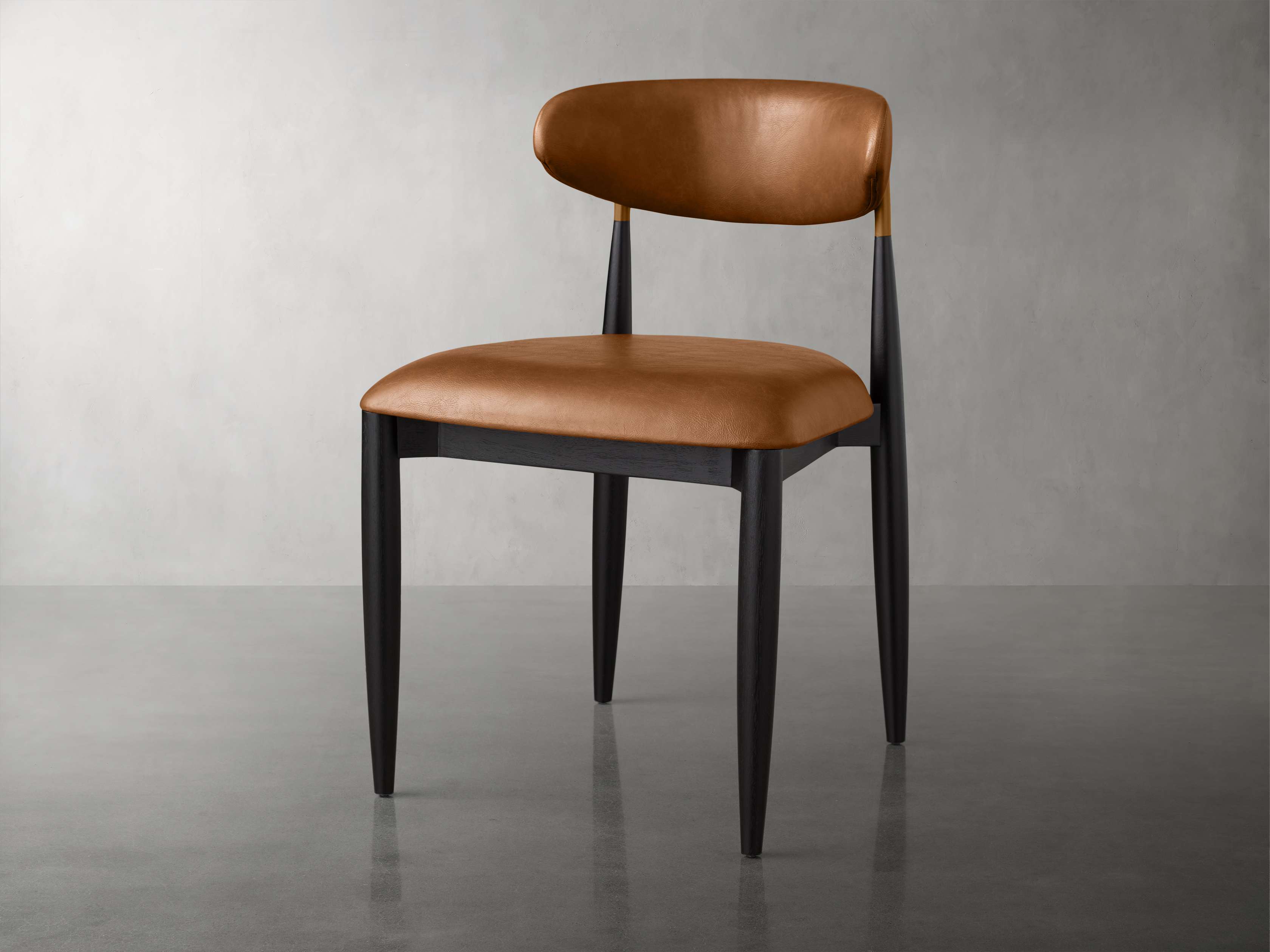 Chaise de salle à manger en similicuir Jagger