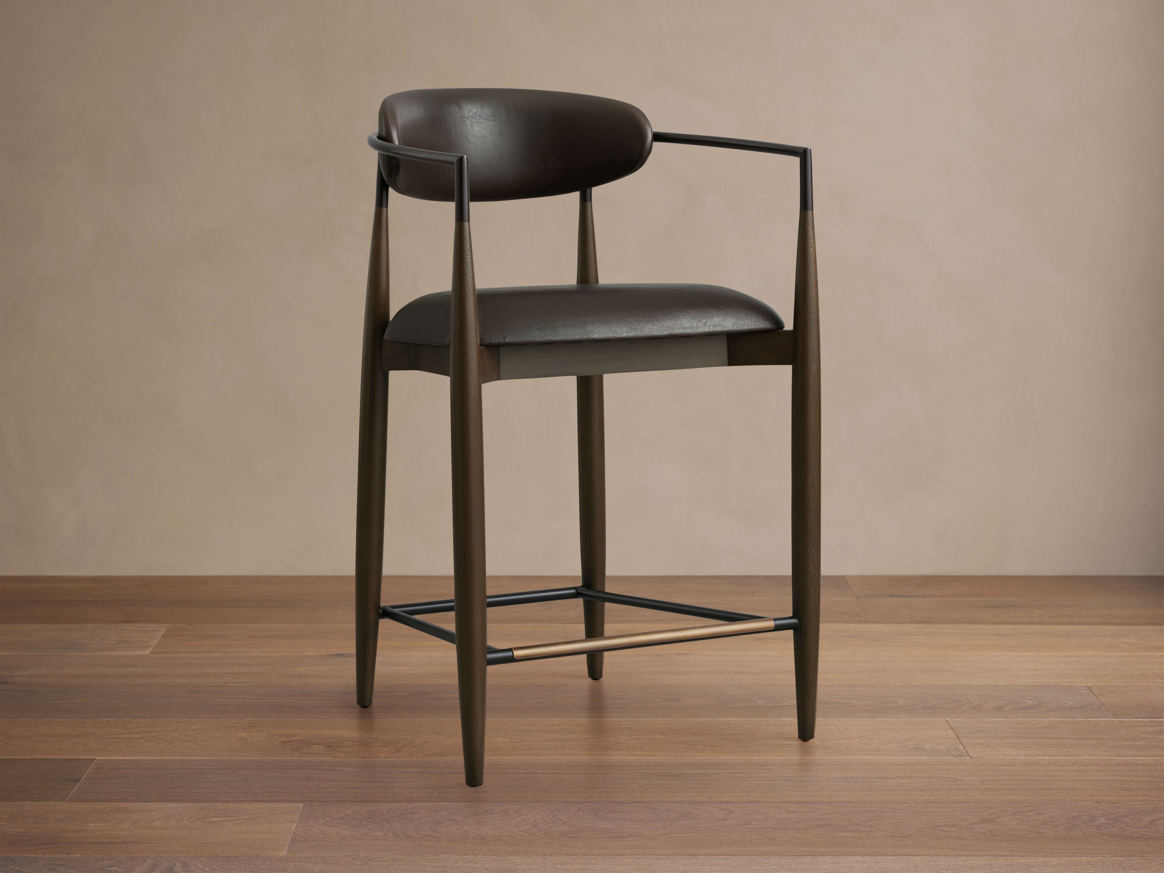 Tabouret en similicuir Jagger