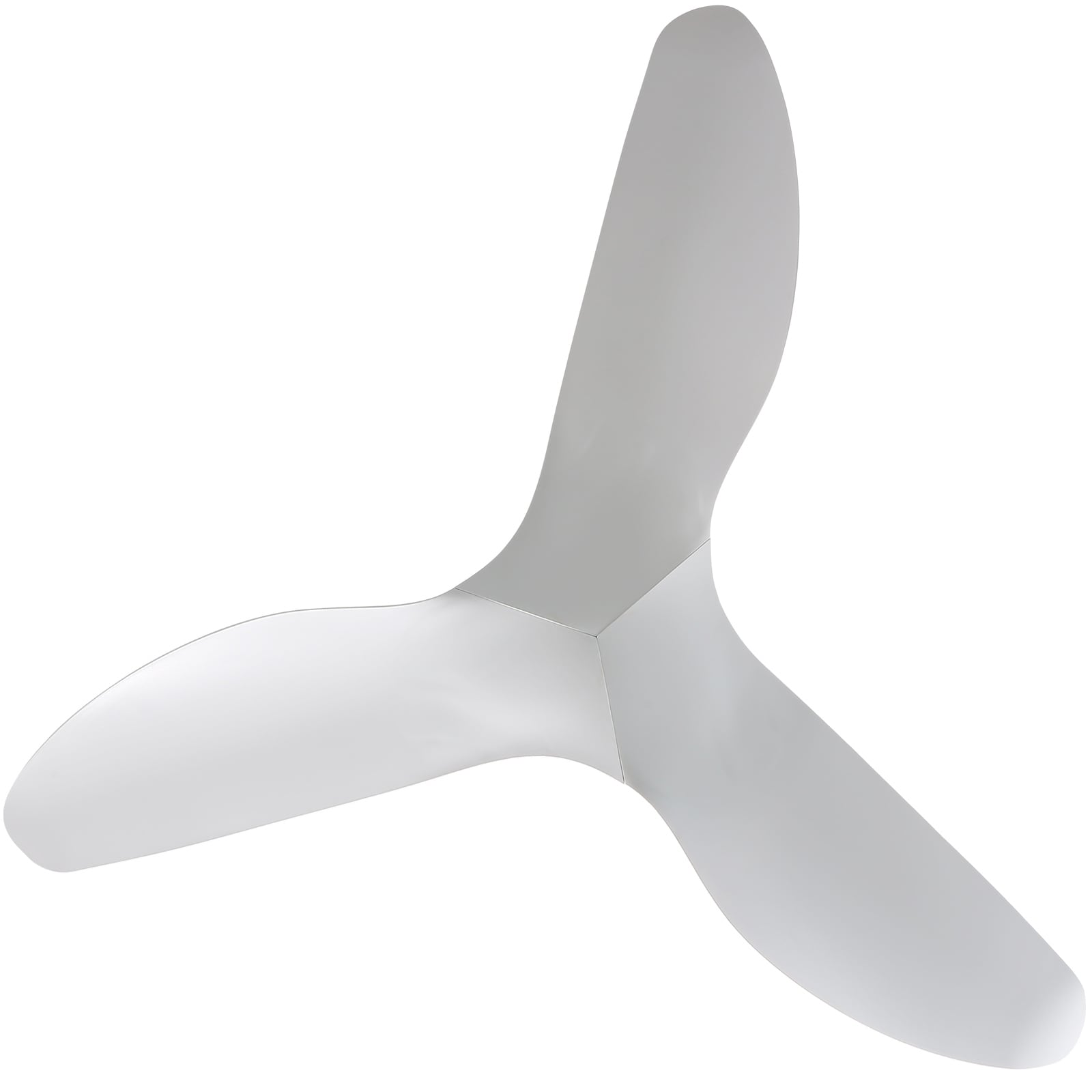 Ventilateur de plafond moderne en bois massif/ABS de 52 pouces avec télécommande (sans lumière), 6 vitesses de vent, flux d'air réversible