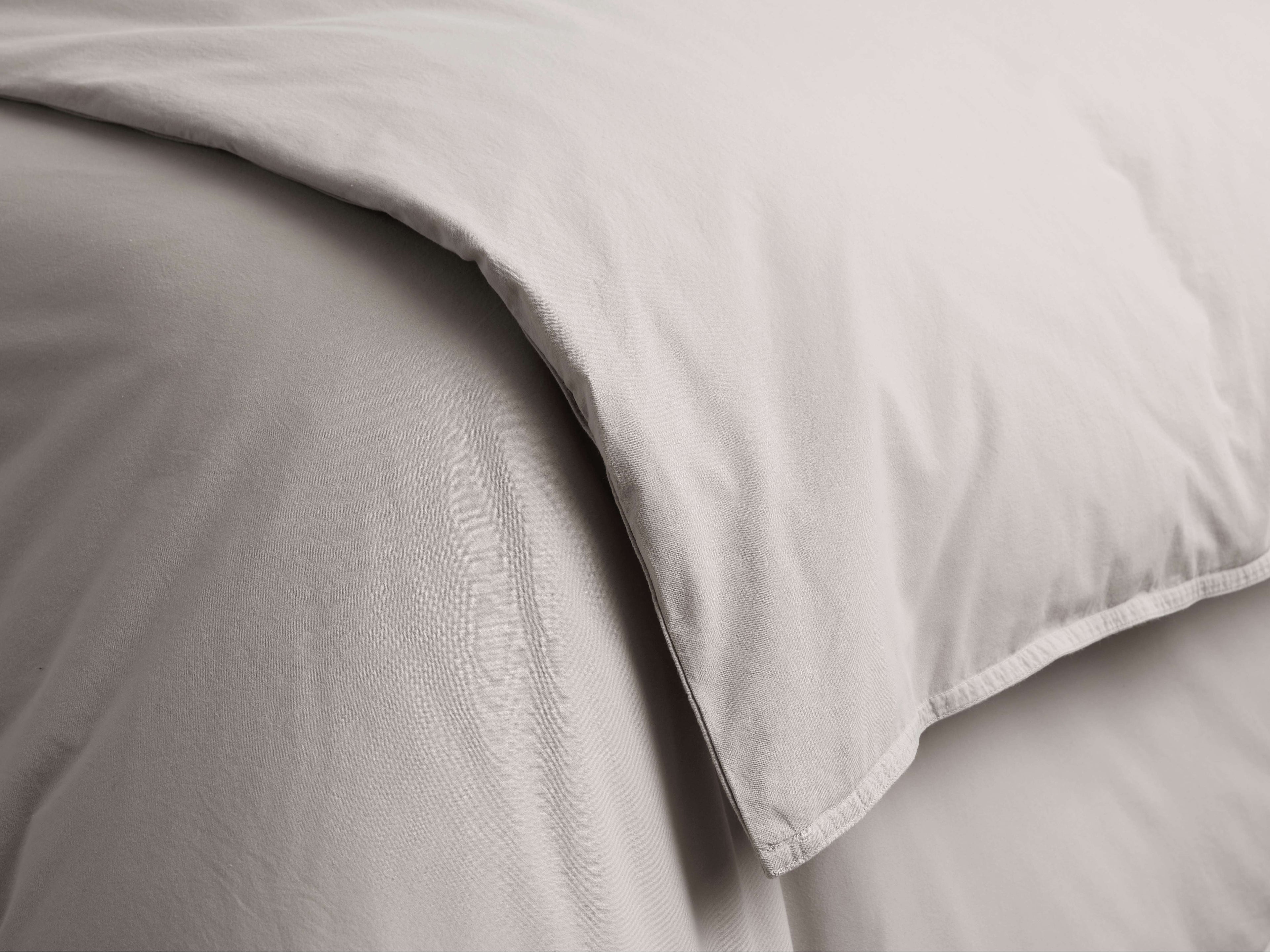 Couette en percale teintée en pièce italienne, couleur naturelle