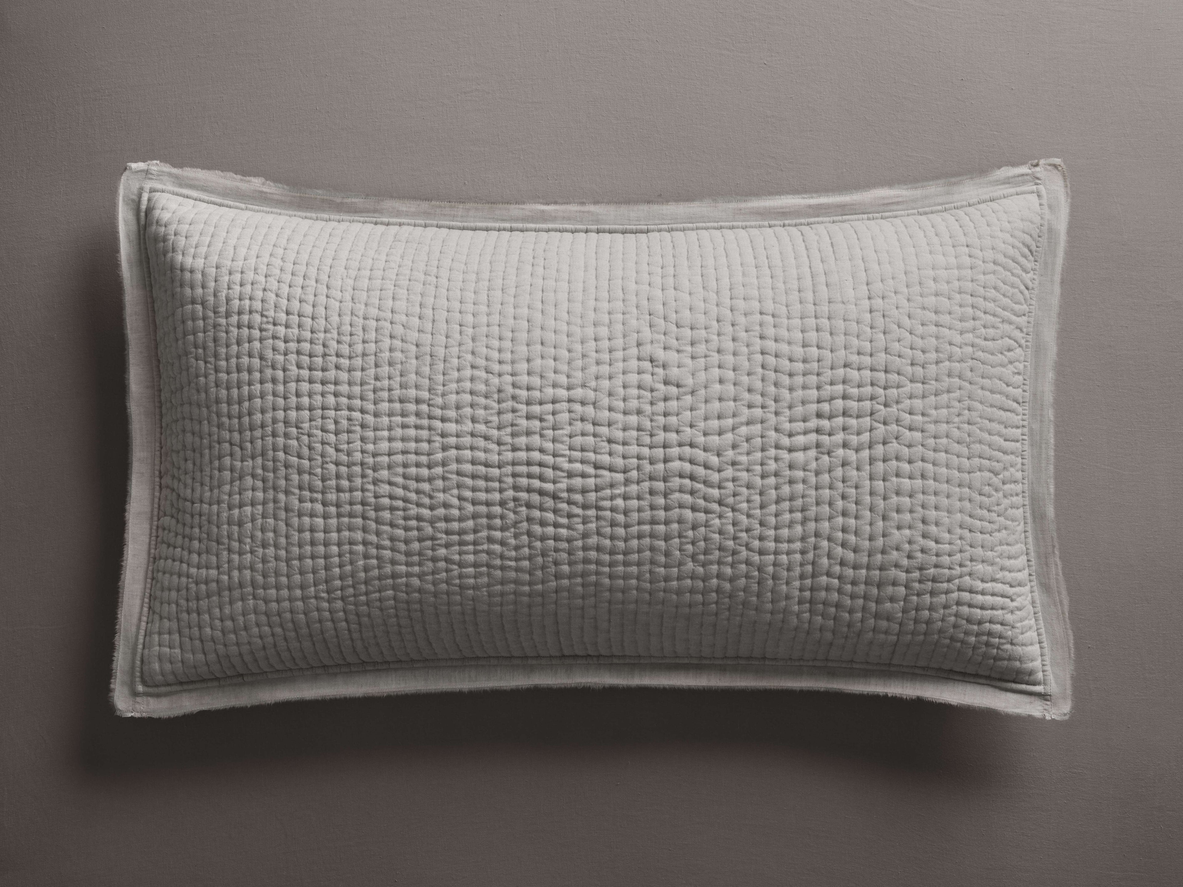 Taie d'oreiller Tulaya King en coton vison