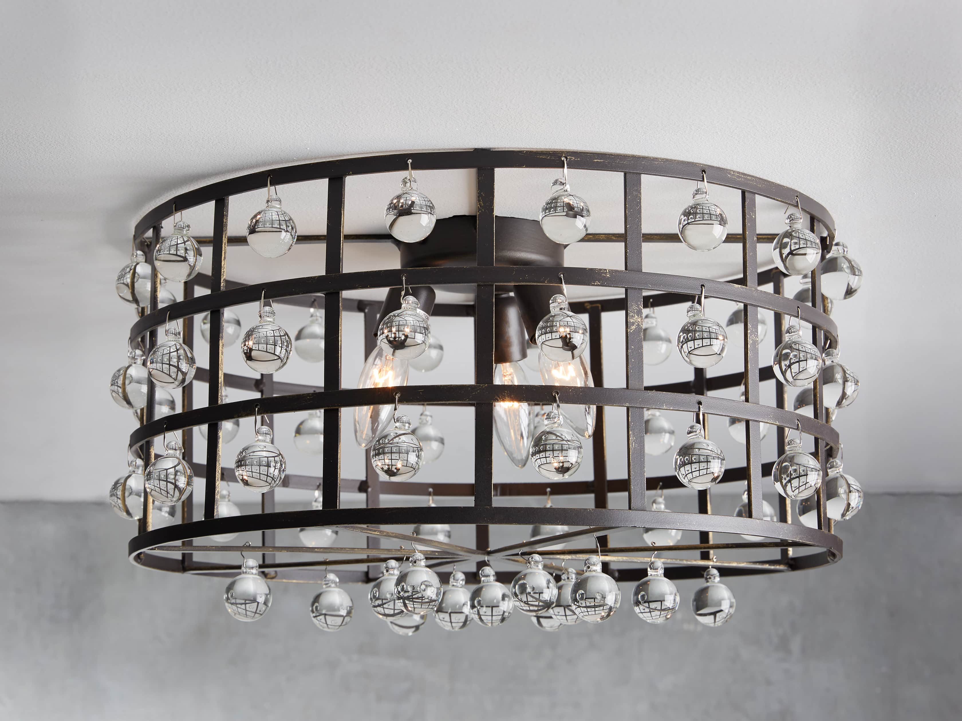 Plafonnier La Cage en bronze