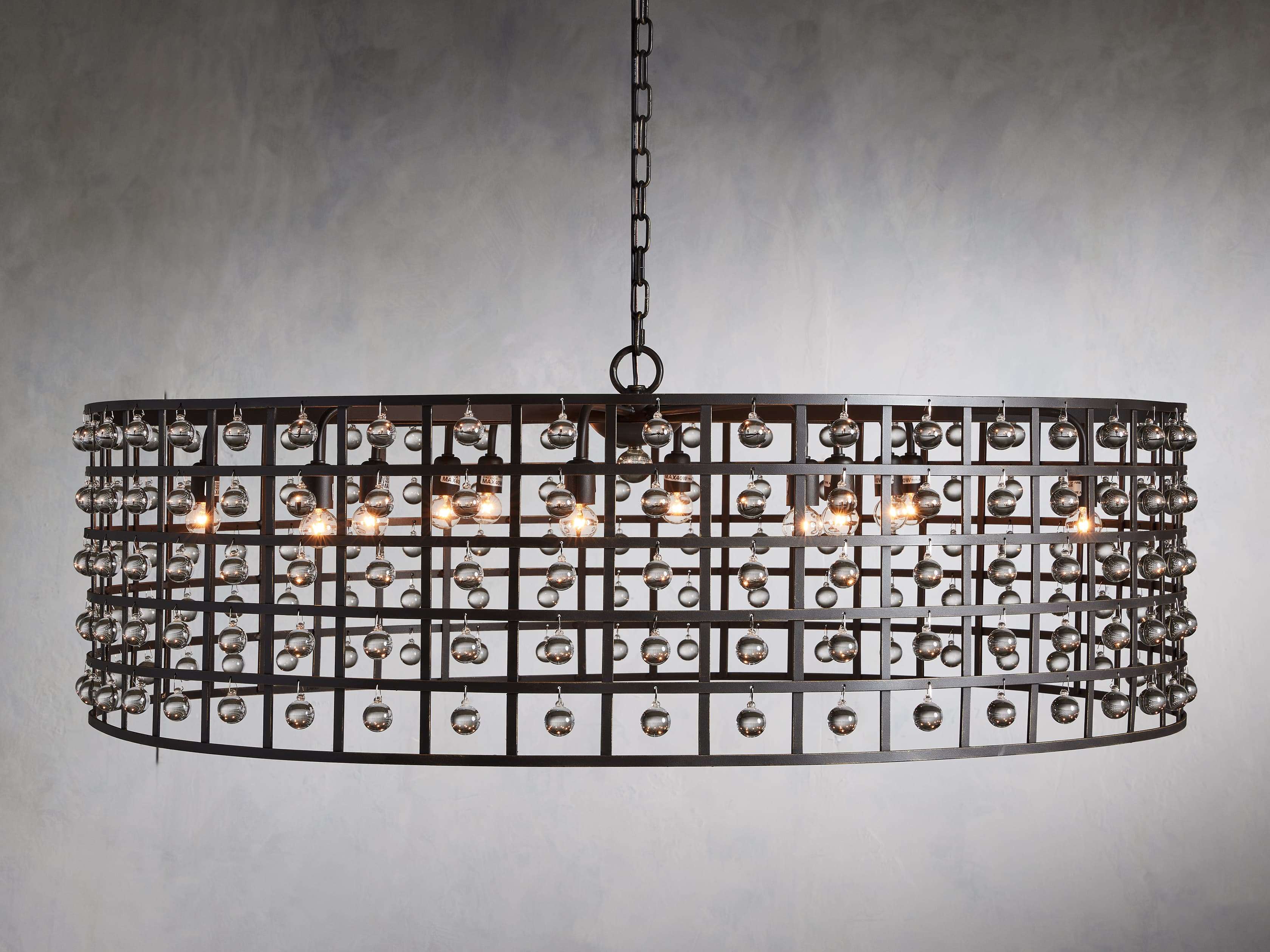 Lustre rond La Cage