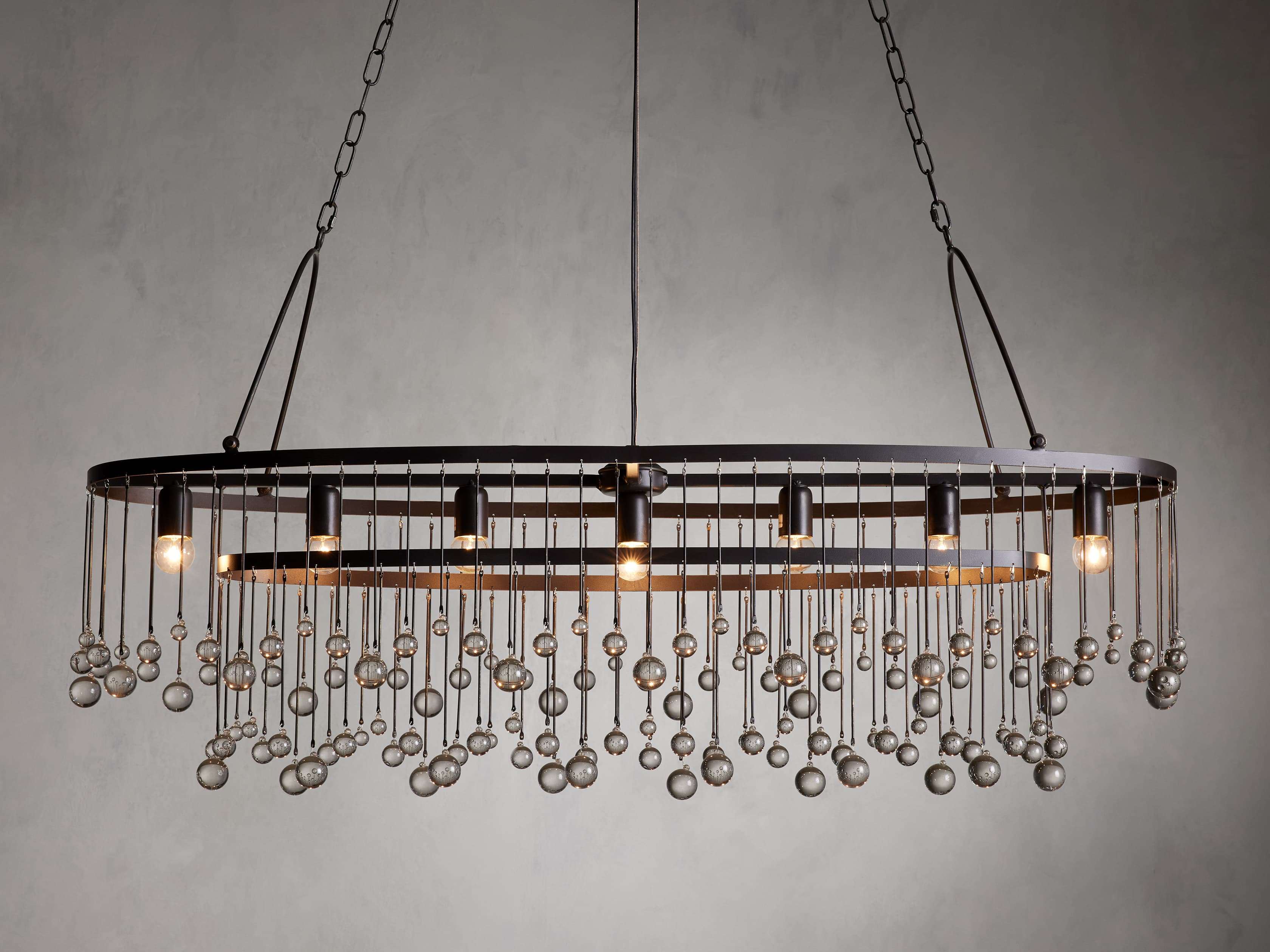 Lustre ovale Aubrey