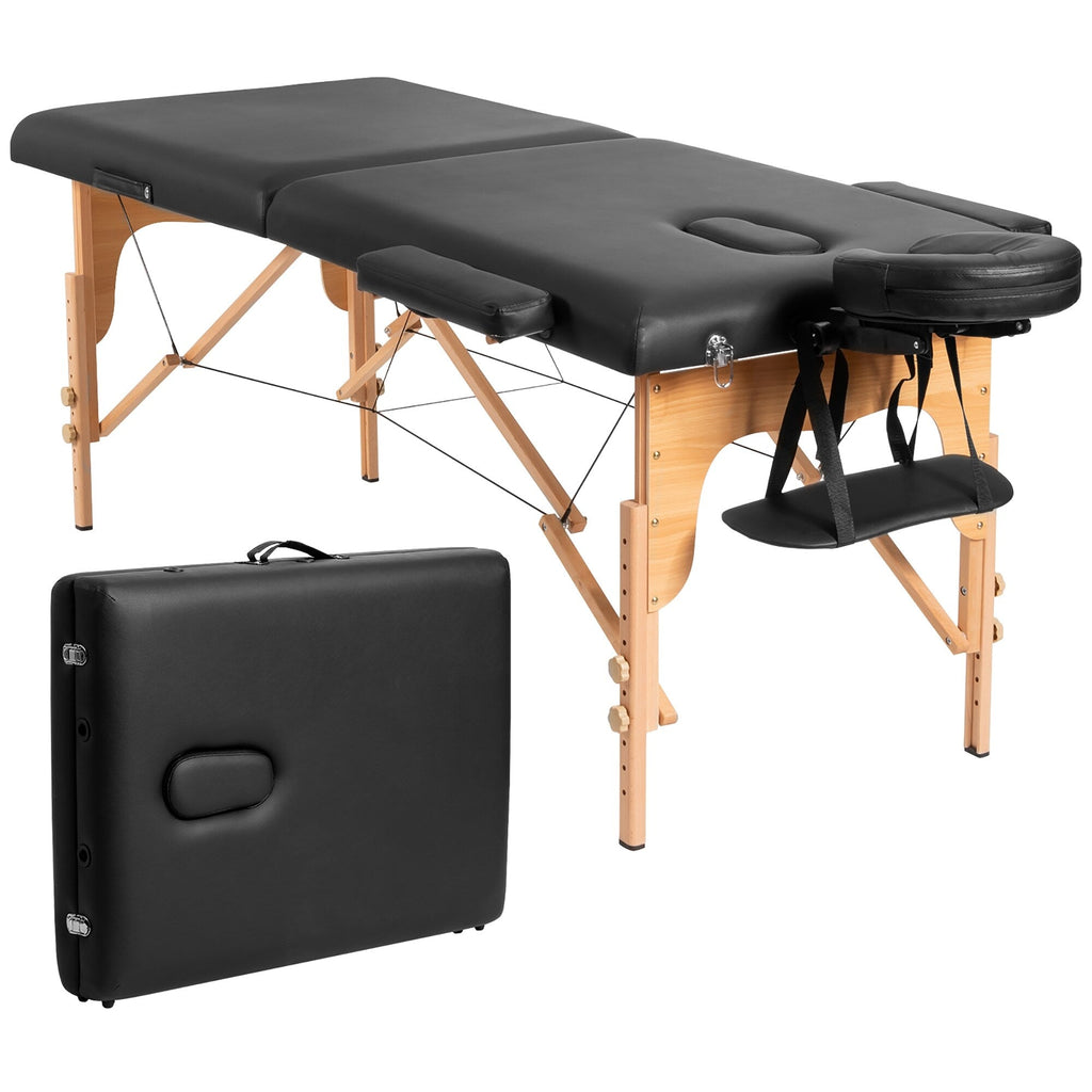 Table de massage portable 84''L, réglable, pour le visage, le spa et le tatouage, avec transport