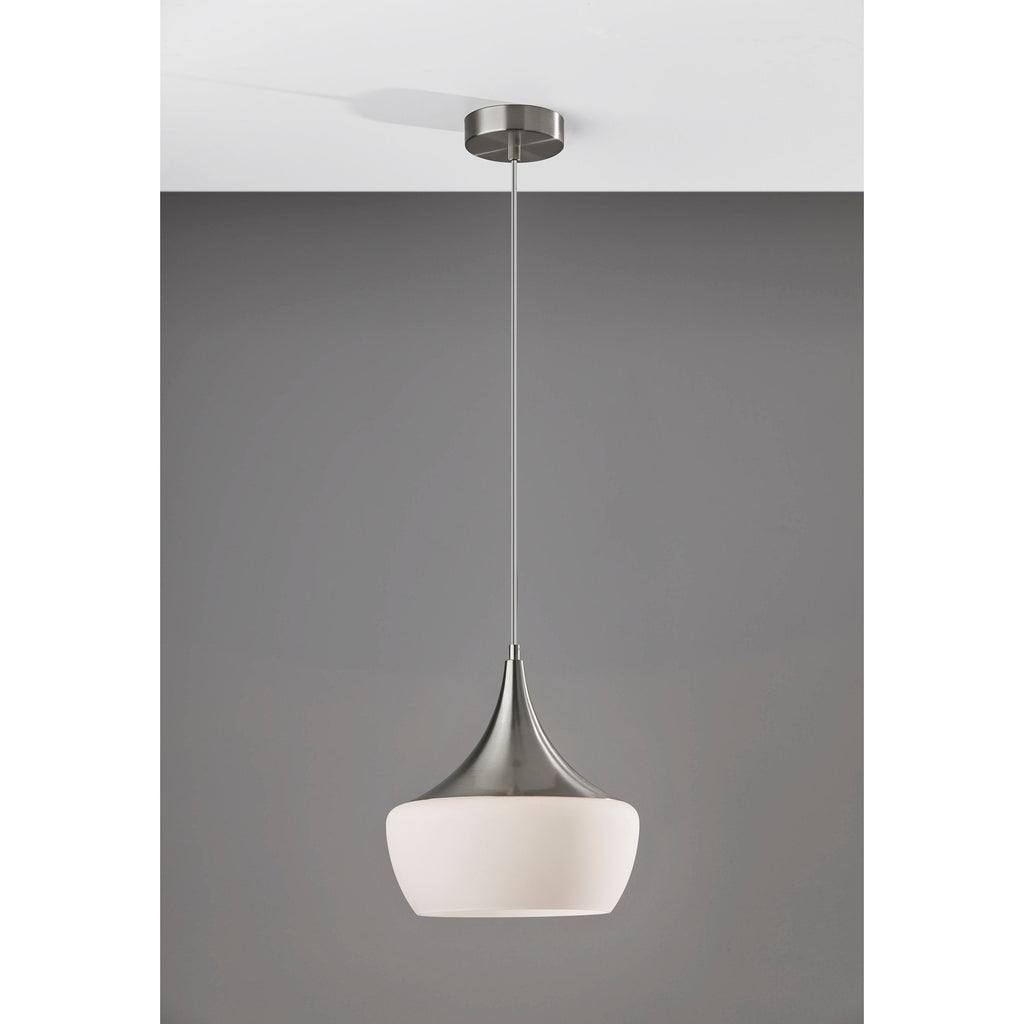 Lampe suspendue Eliza noire ou acier Adesso