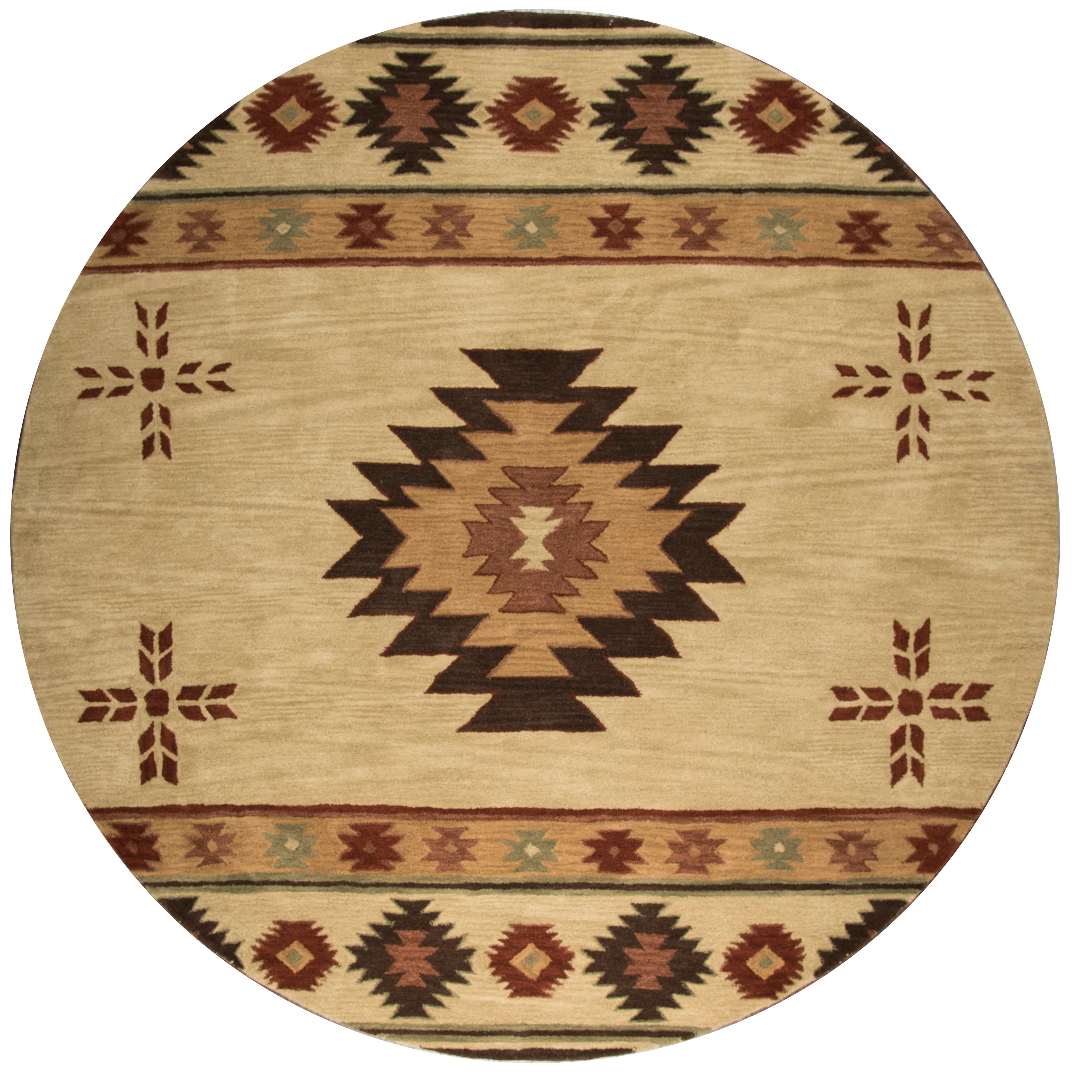 Tapis en laine touffeté à la main Alora Decor Ryder Southwestern