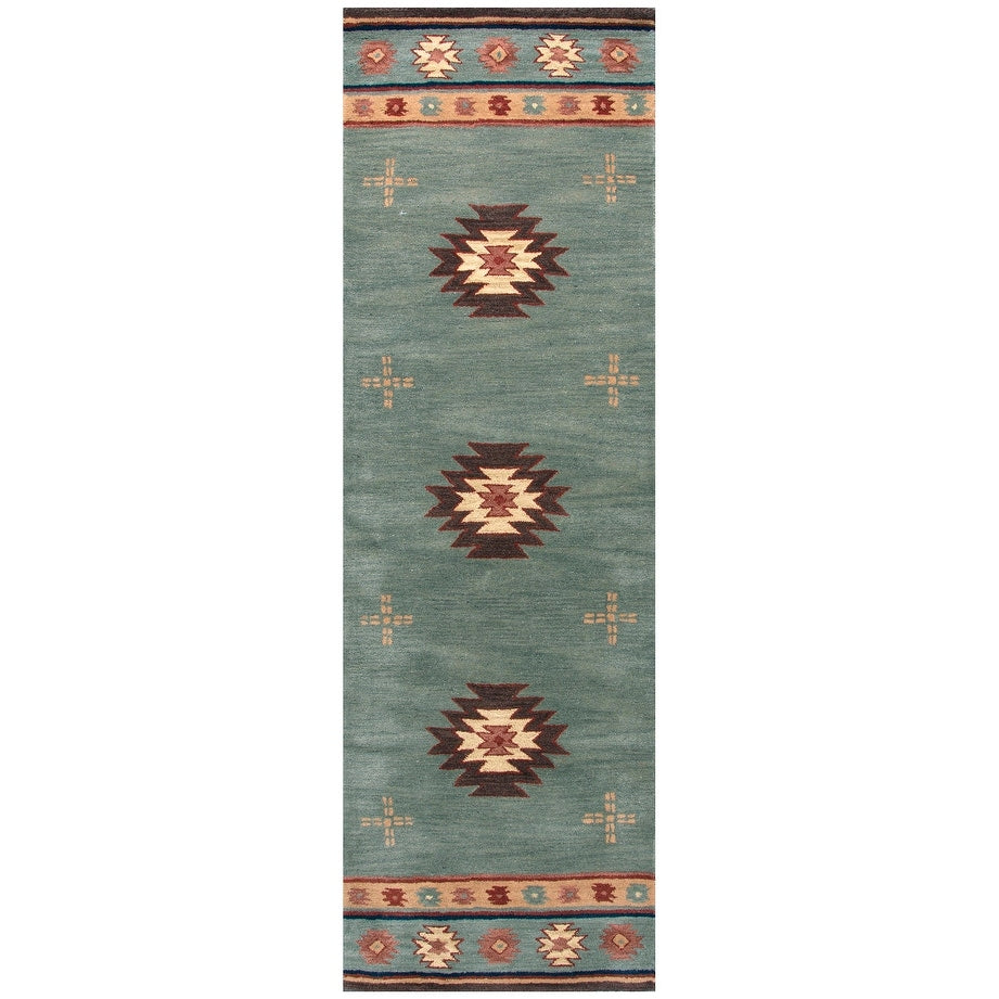Tapis en laine touffeté à la main Alora Decor Ryder Southwestern