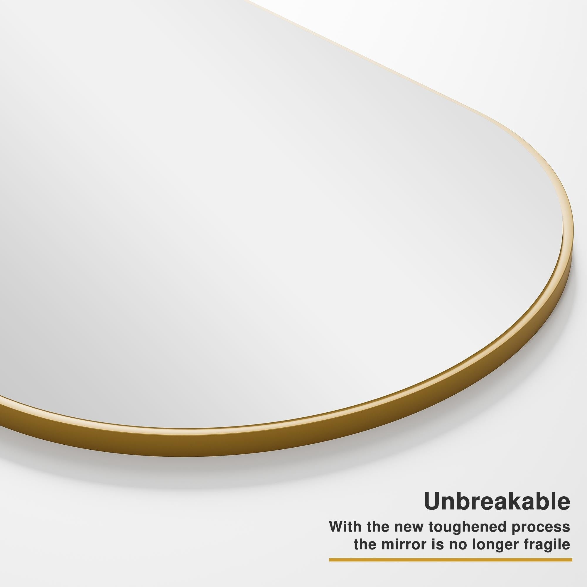 Miroir mural sur pied arqué Dovelina