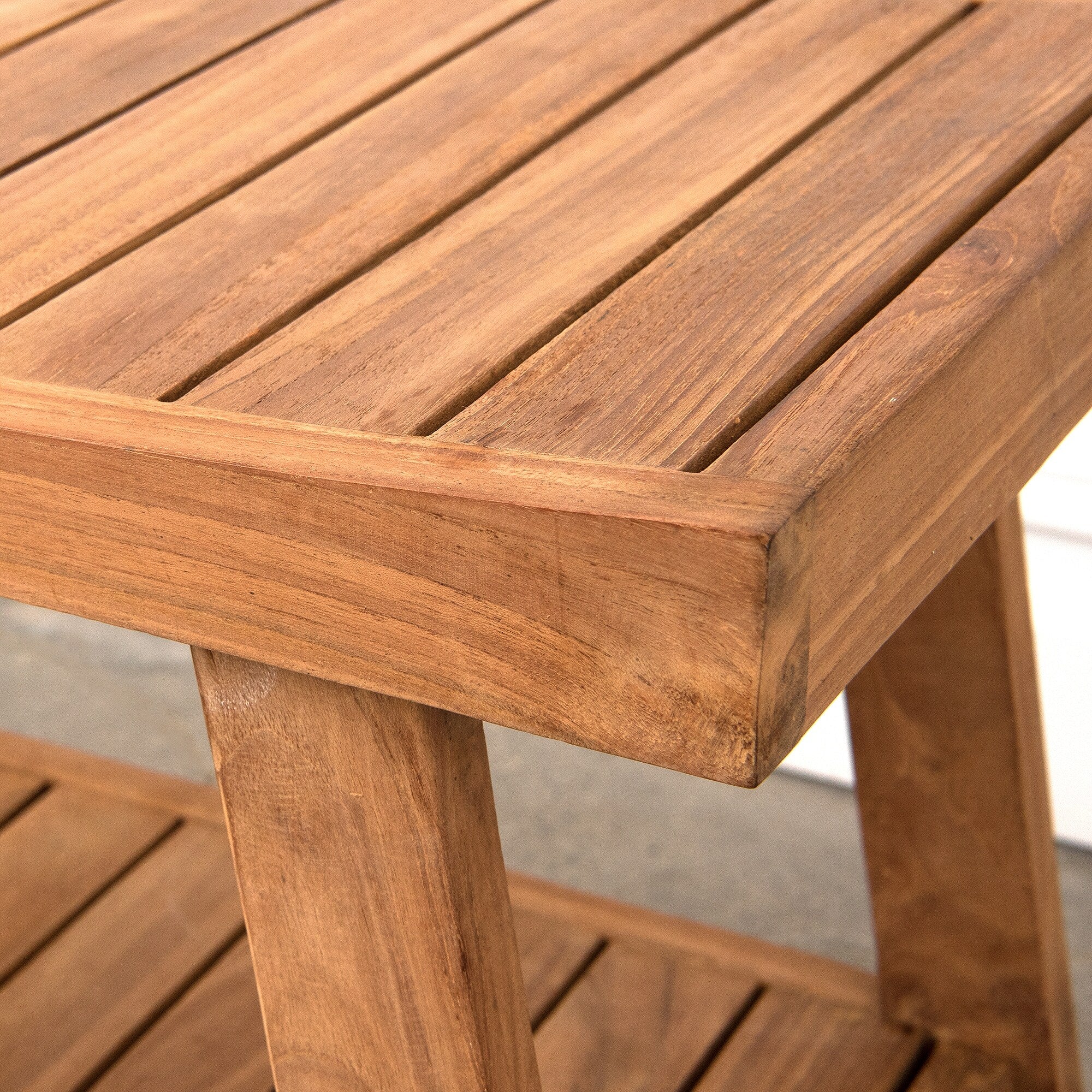 Table/banc de douche en teck indonésien Aurora Home