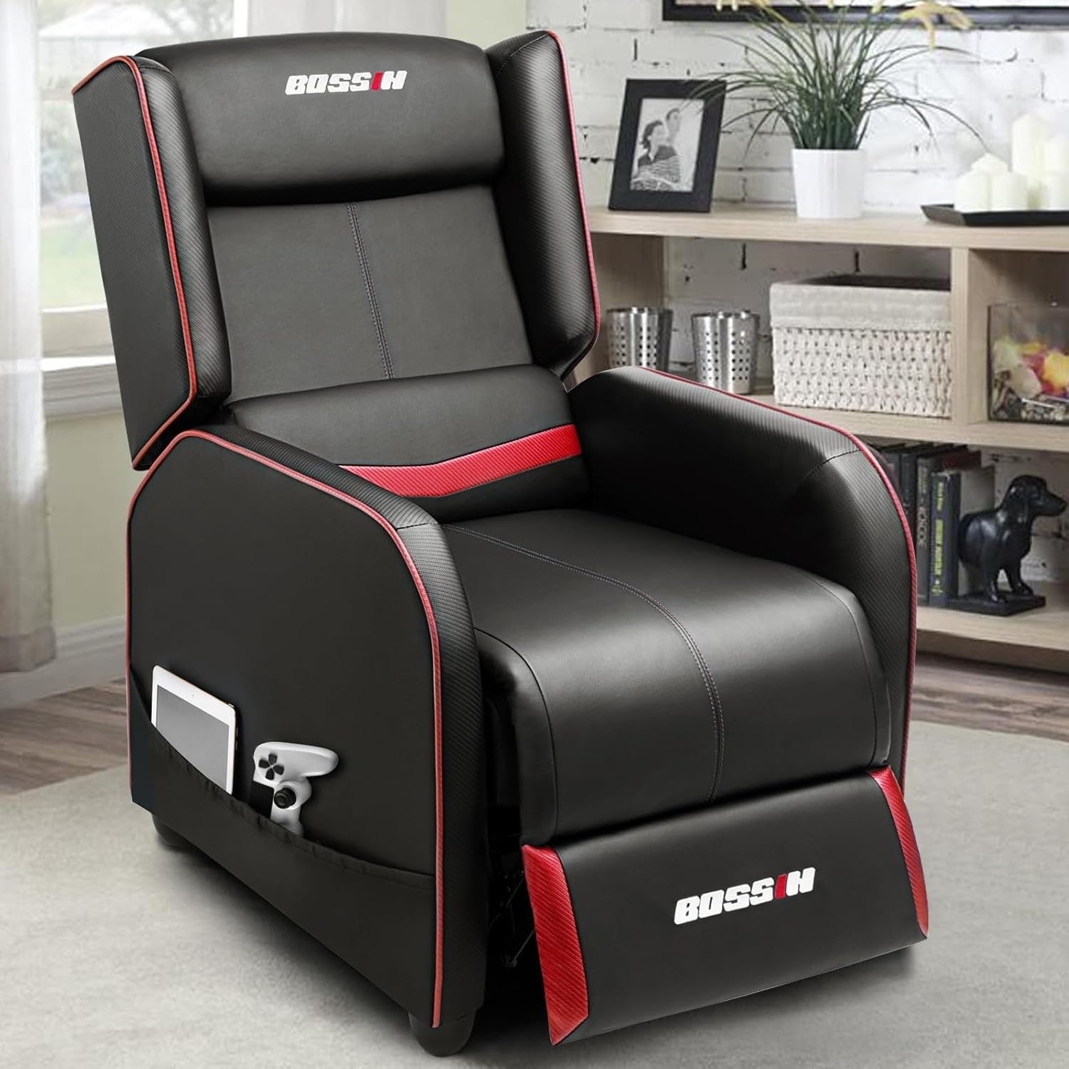 Canapé inclinable ergonomique en cuir PU BOSSIN pour salon