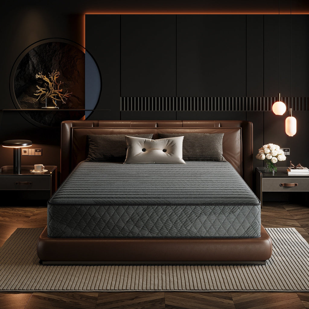 Matelas hybride SweDrea 10 po mi-ferme en mousse à mémoire de forme infusée de gel, rafraîchissant et respirant, certifié CertiPUR-US, SGS et OEKO-TEX