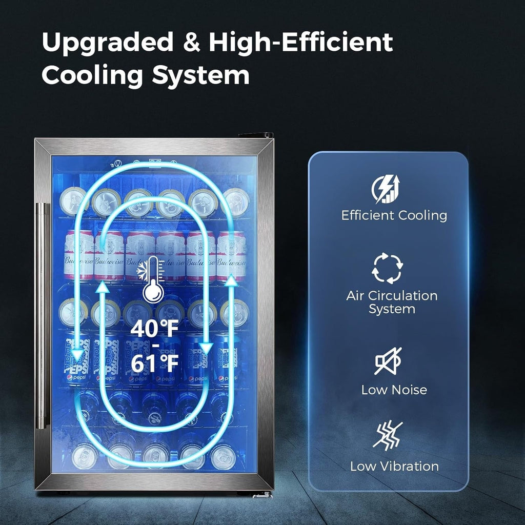 Réfrigérateur à boissons - Mini-réfrigérateur 145 canettes