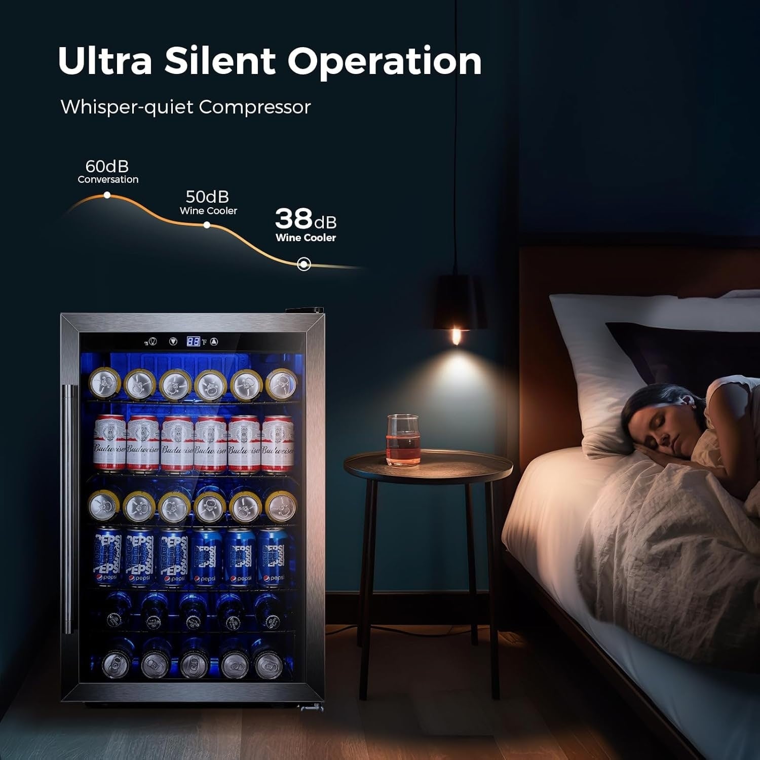 Réfrigérateur à boissons - Mini-réfrigérateur 145 canettes