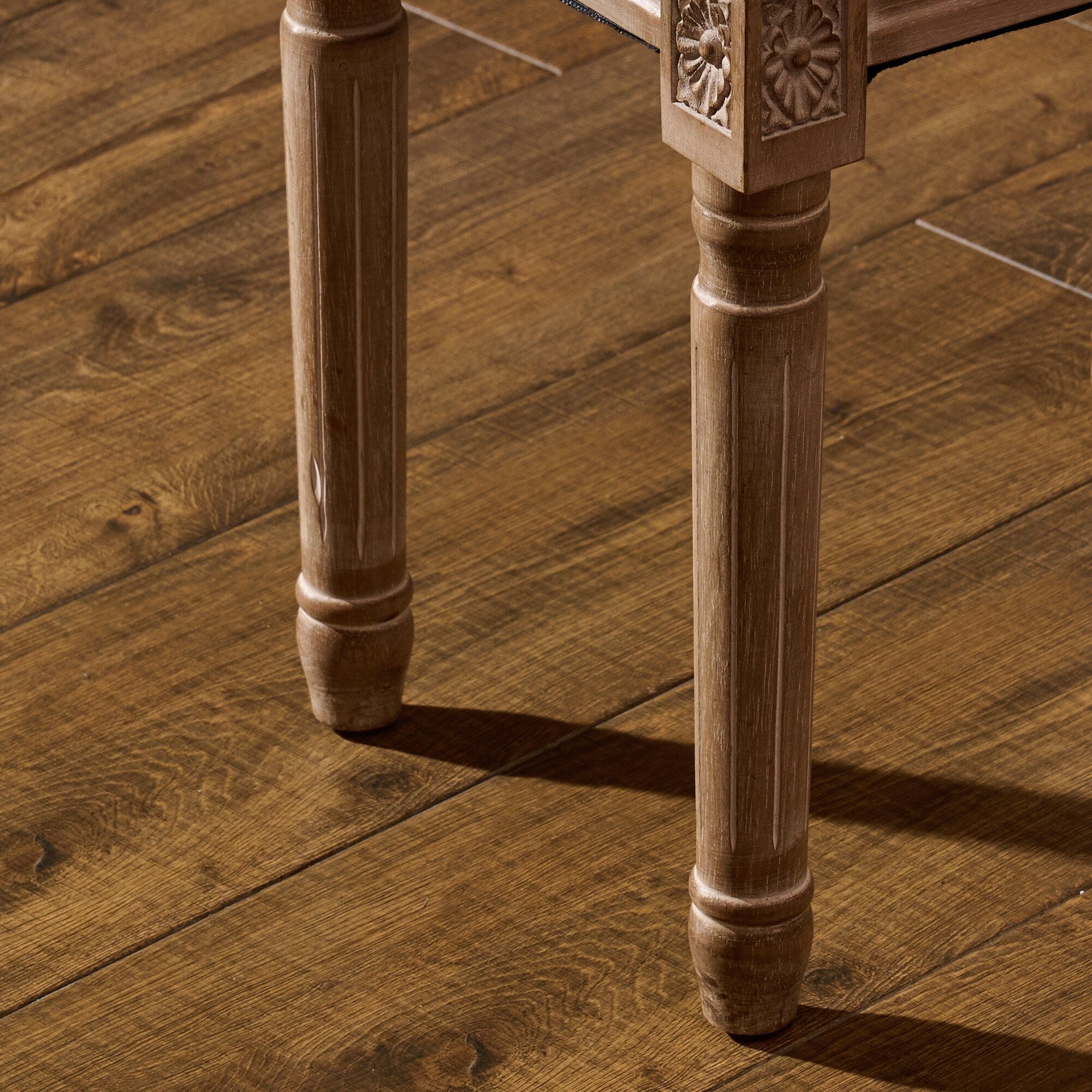 Tabouret de pied et tabouret de coiffeuse rembourrés vintage français CO-Z