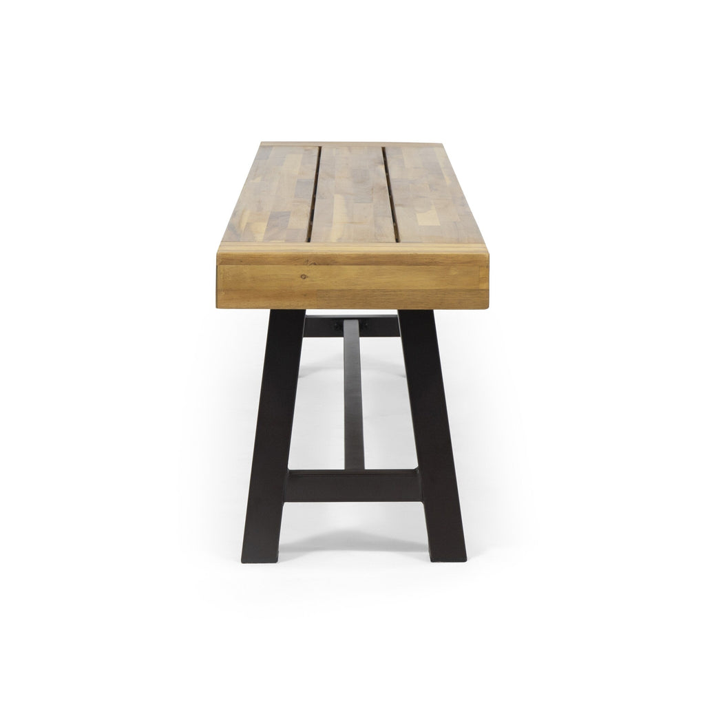 Banc d'extérieur en bois d'acacia Carlisle par Christopher Knight Home