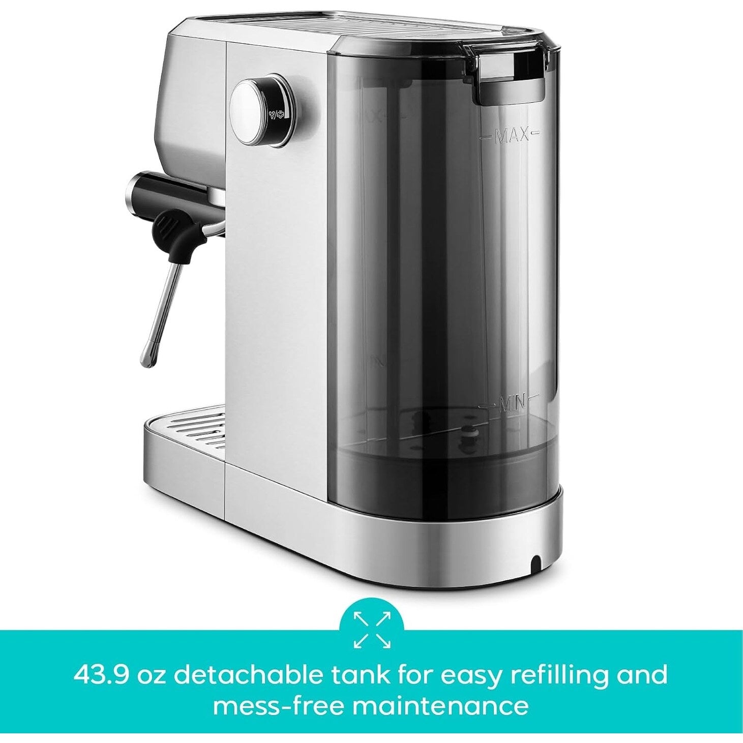 Machine à expresso professionnelle Casabrews 3700E 20 bars avec mousseur à lait - N/A