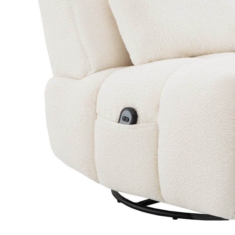 Fauteuil inclinable électrique Cole pivotant avec support lombaire