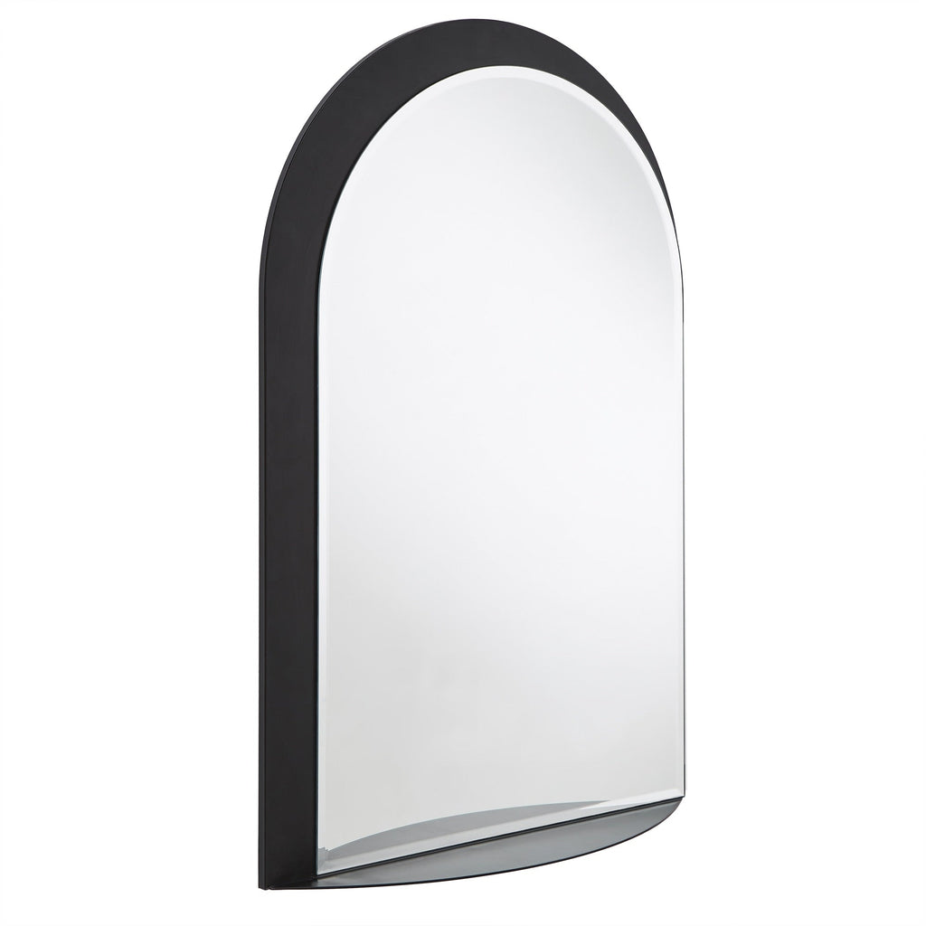 Miroir mural arqué en métal Concord avec étagère par iNSPIRE Q Bold