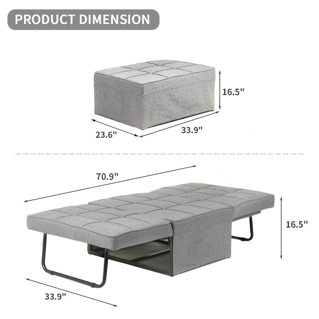 Canapé-lit convertible, canapé-lit, fauteuil inclinable, ottoman, pliable, pour salon