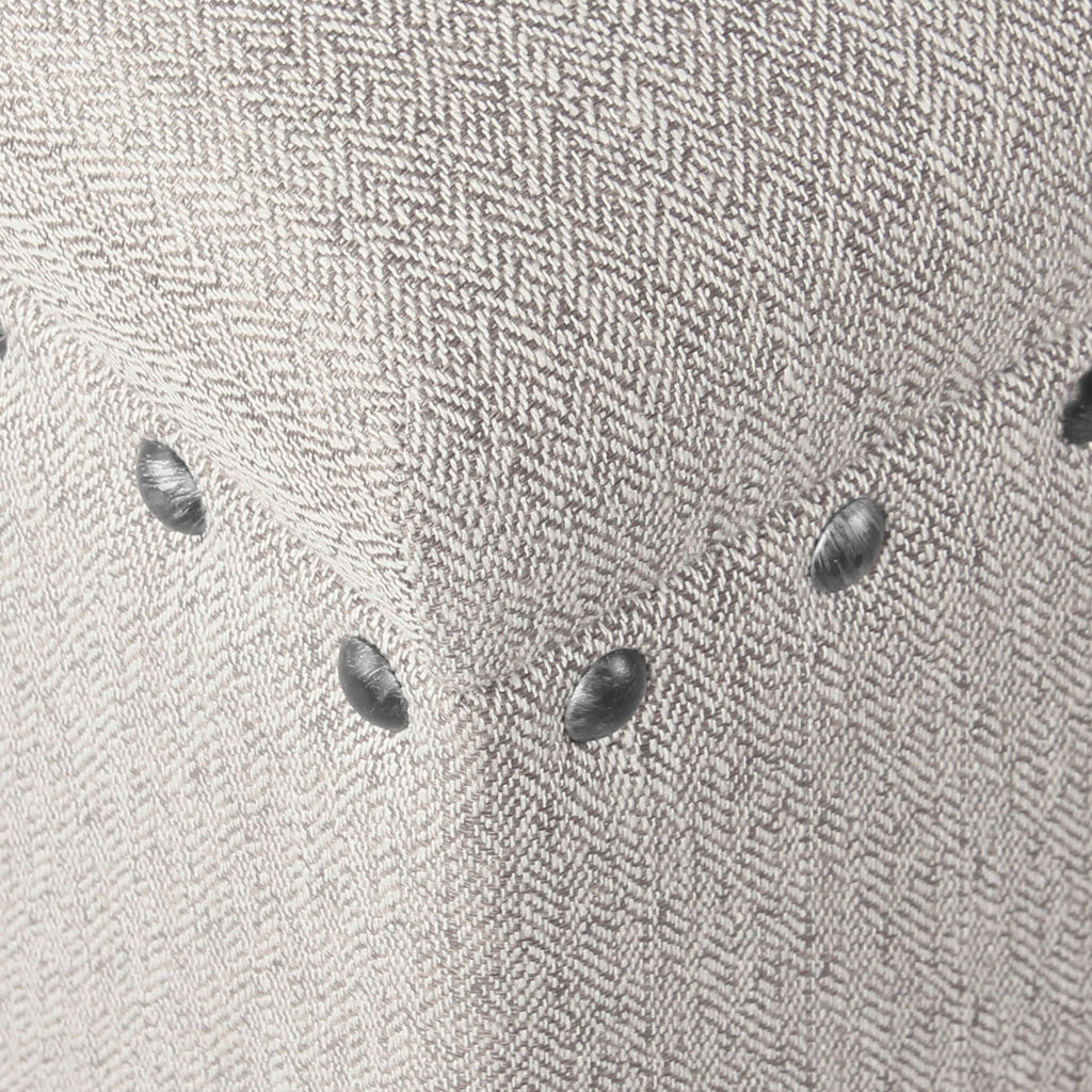 Banc de rangement rembourré Copper Grove Muscari avec bordure cloutée