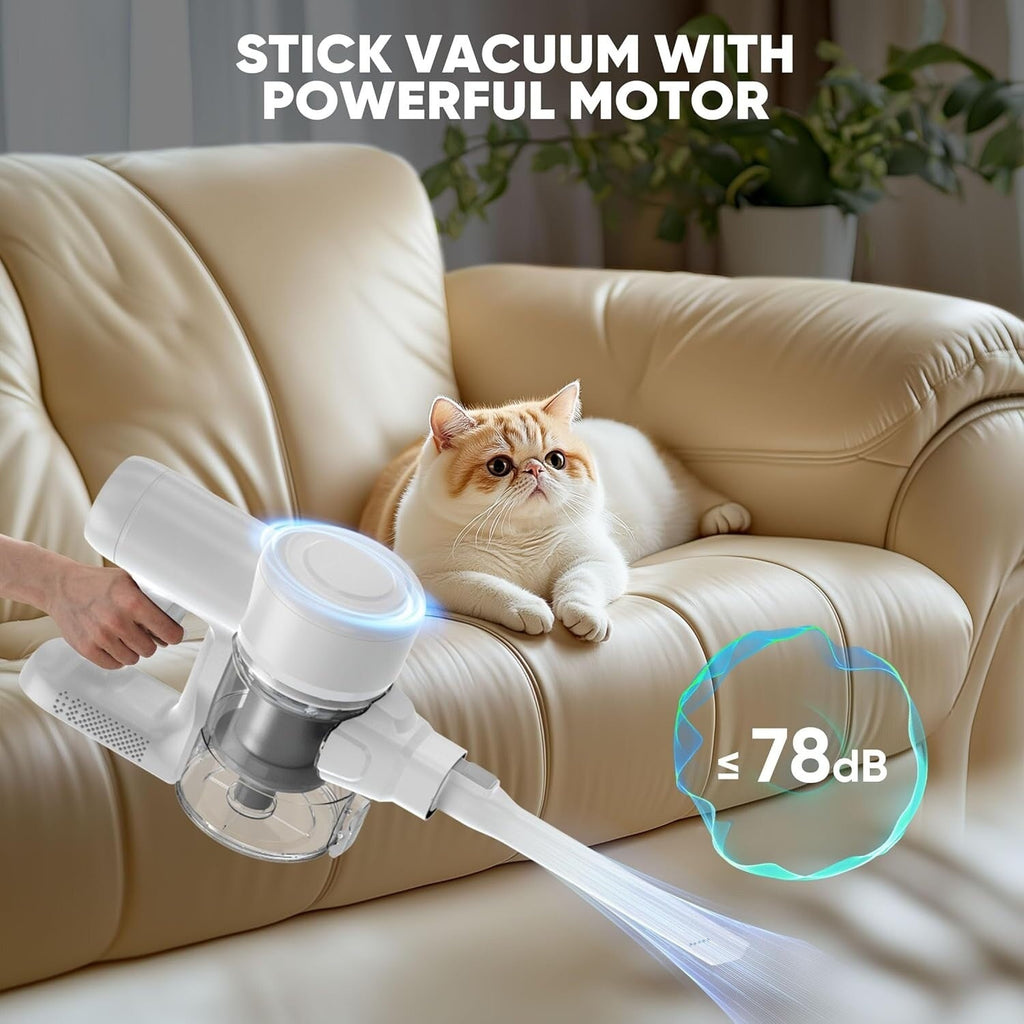 Aspirateur balai sans fil 3 en 1, léger pour tapis, sols durs, poils d'animaux et nettoyage de la maison