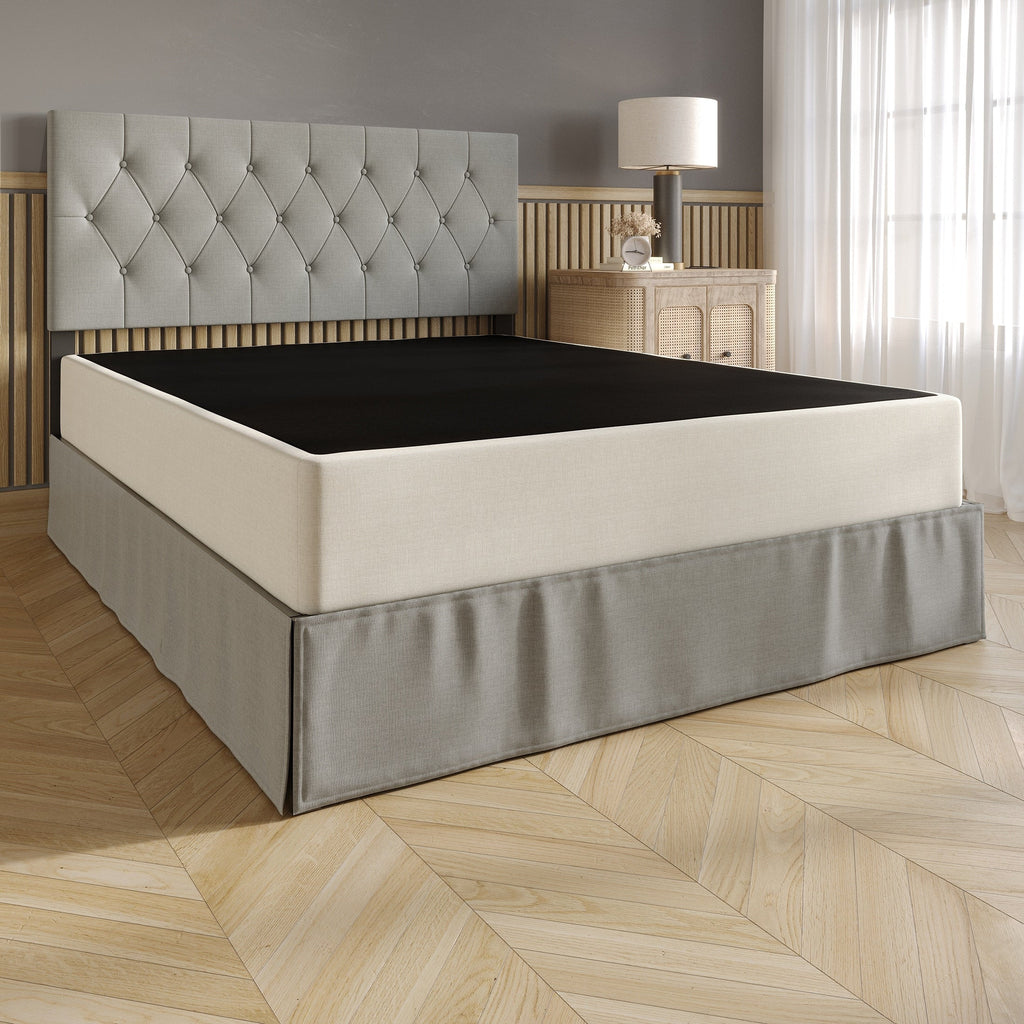 Sommier tapissier en métal et lin rembourré CraftPorch