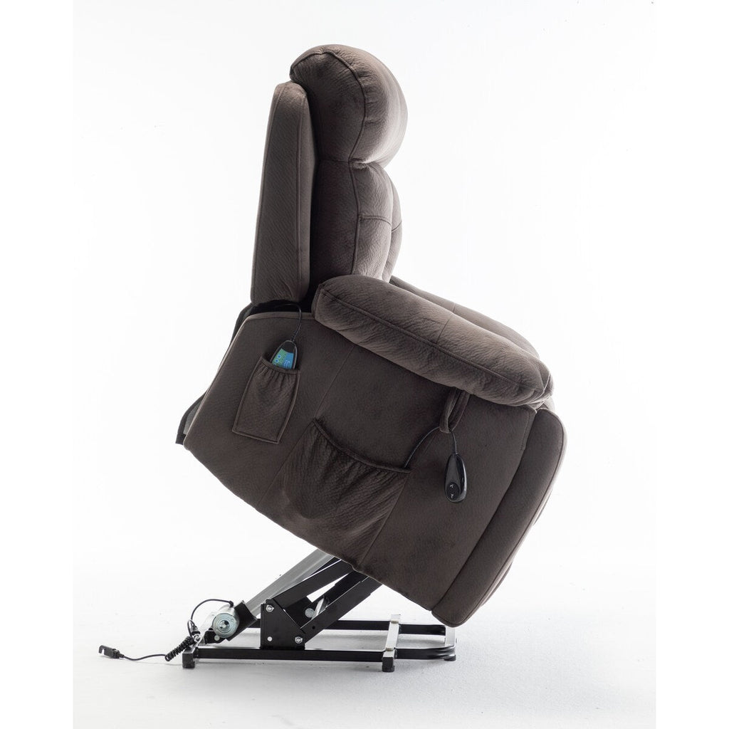 Fauteuil releveur électrique inclinable avec chauffage massant