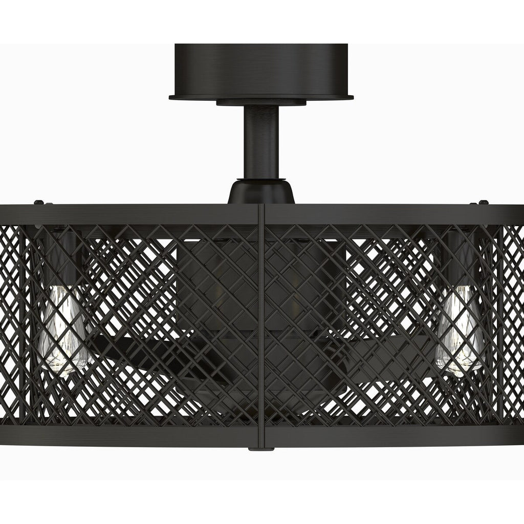 Ventilateur de plafond à 4 lumières en bronze vieilli Vintere de la collection Fanimation Studio