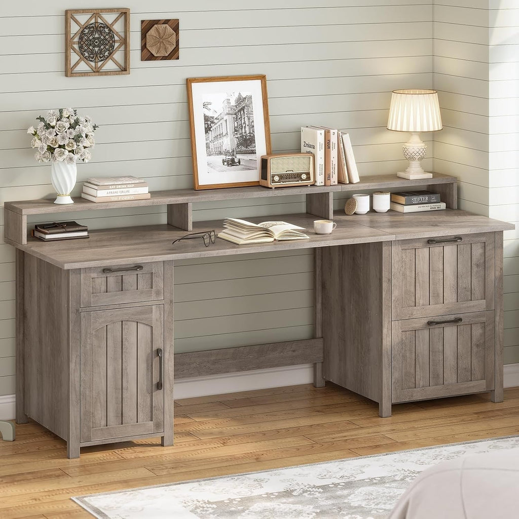 Bureau de direction de ferme Bureau à domicile Tiroir de classement Support d'écran Prise de courant