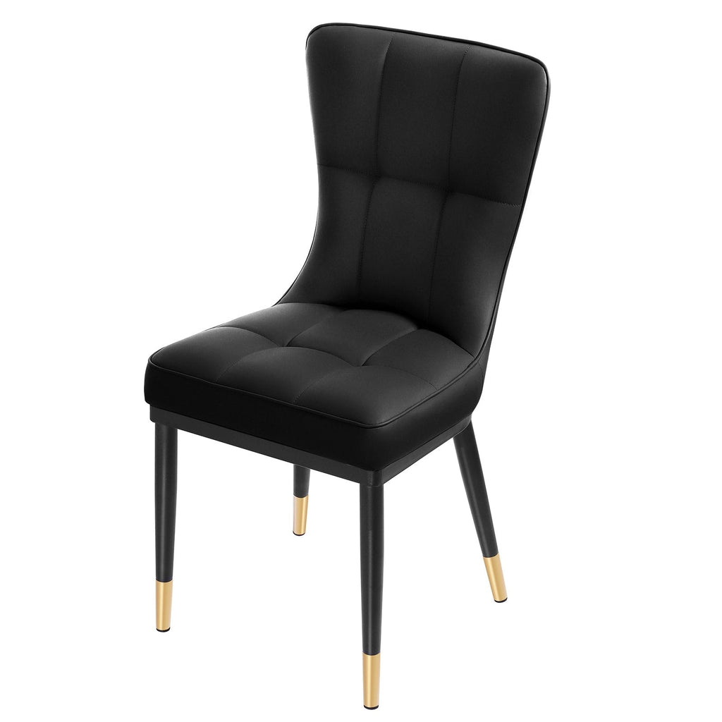 Lot de 2/4 chaises de salle à manger rembourrées en similicuir