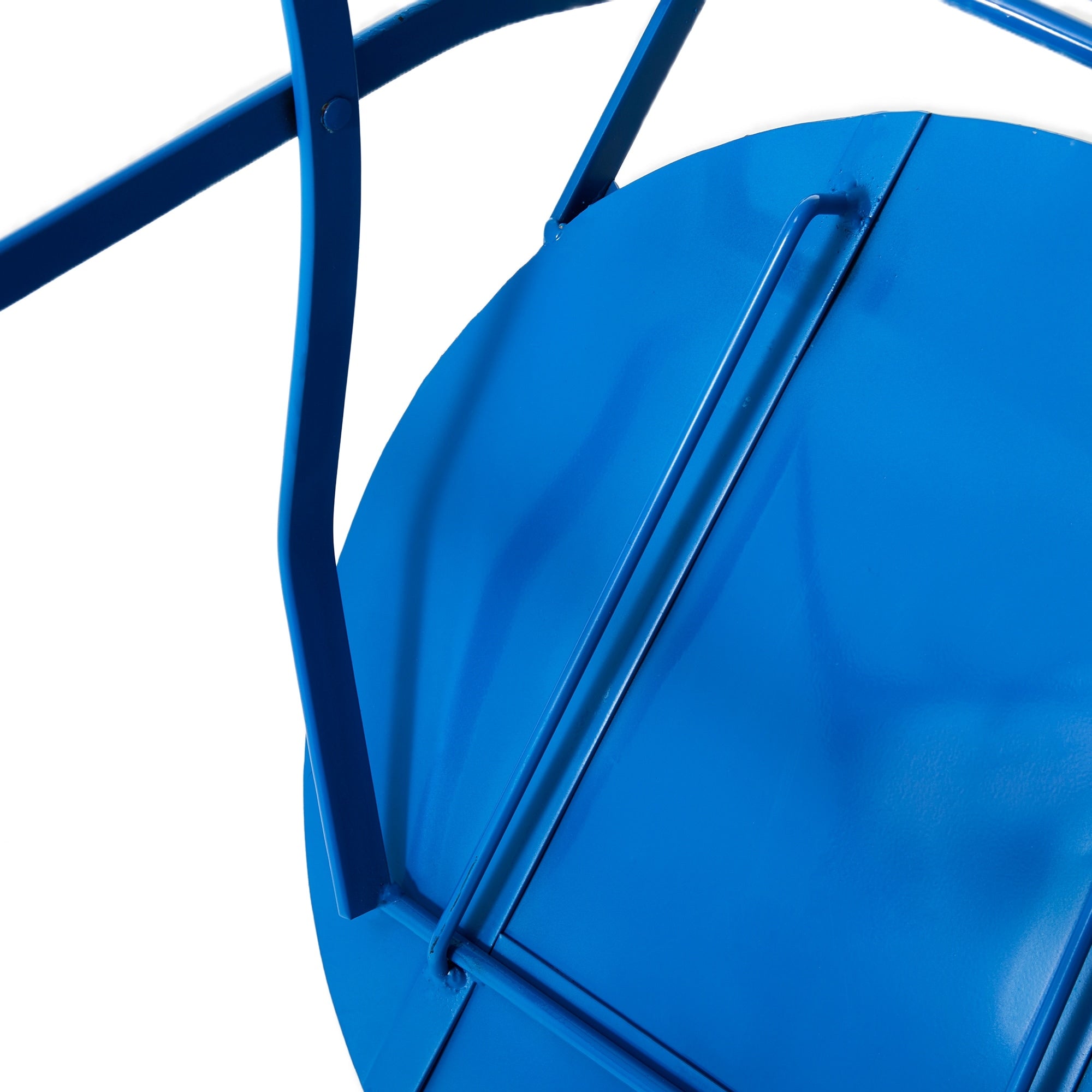 Ensemble de bistrot pliant d'extérieur en métal Glitzhome 3 pièces avec table et chaises