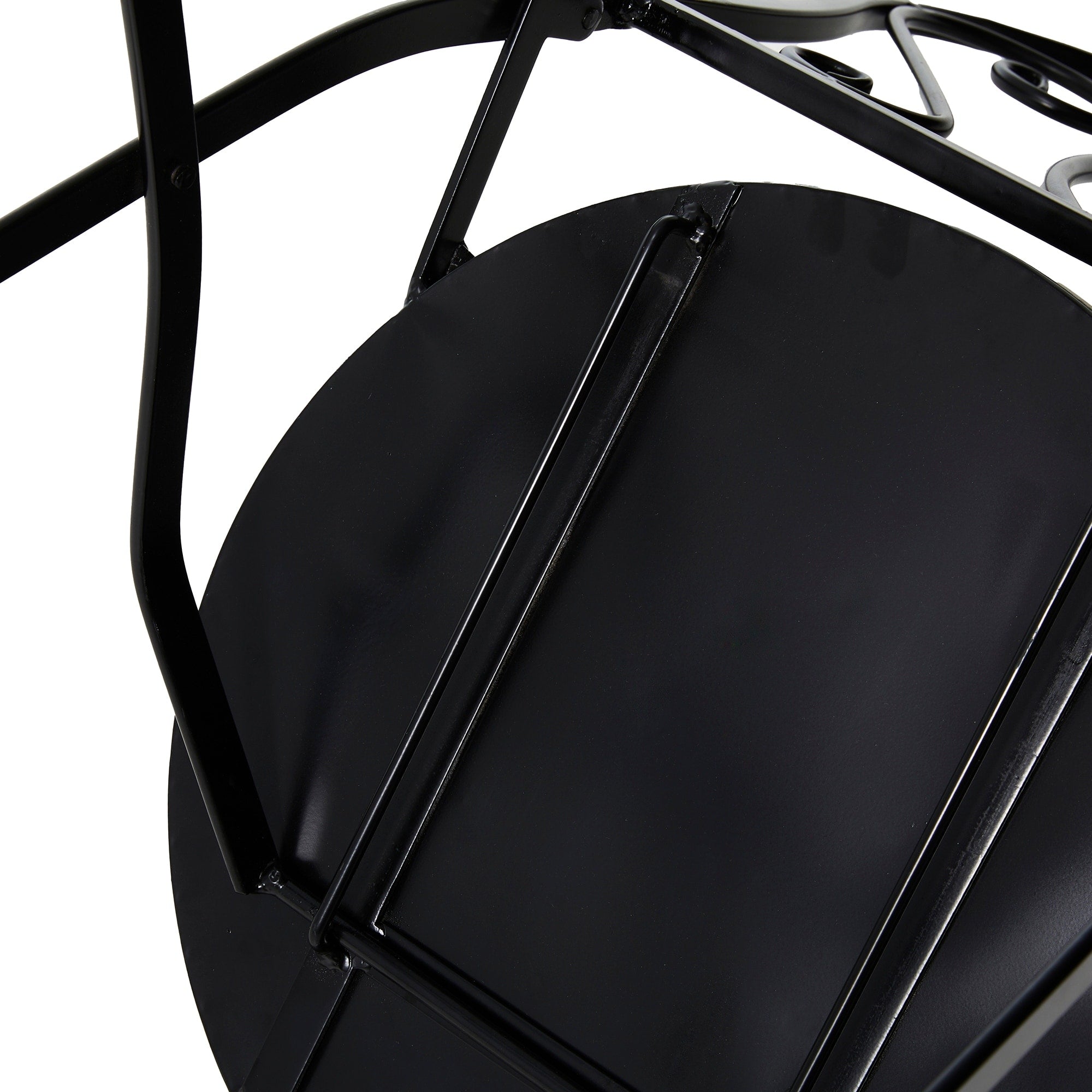 Ensemble de bistrot pliant d'extérieur en métal Glitzhome 3 pièces avec table et chaises