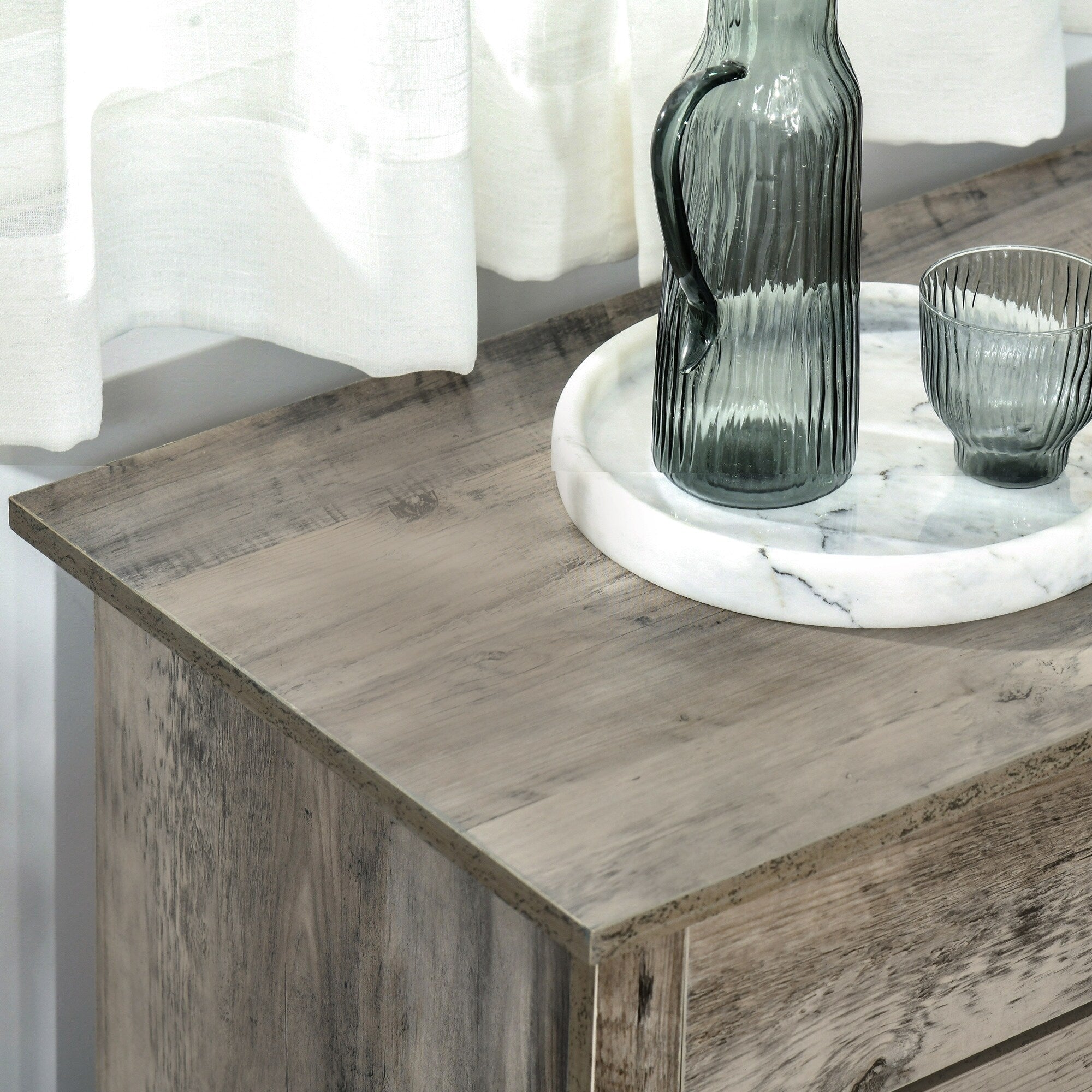 Buffet style grange HOMCOM 32, meuble de rangement buffet, bar à café pour salon ou entrée