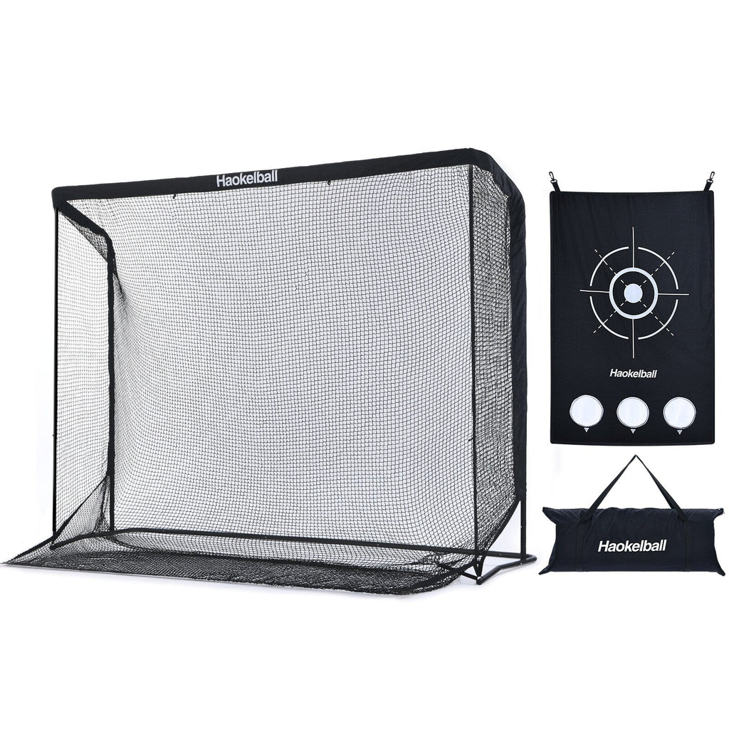 Filet de golf Haokelball 10x7,5 pieds Filet d'entraînement de golf avec tissu cible Filet de frappe de golf robuste