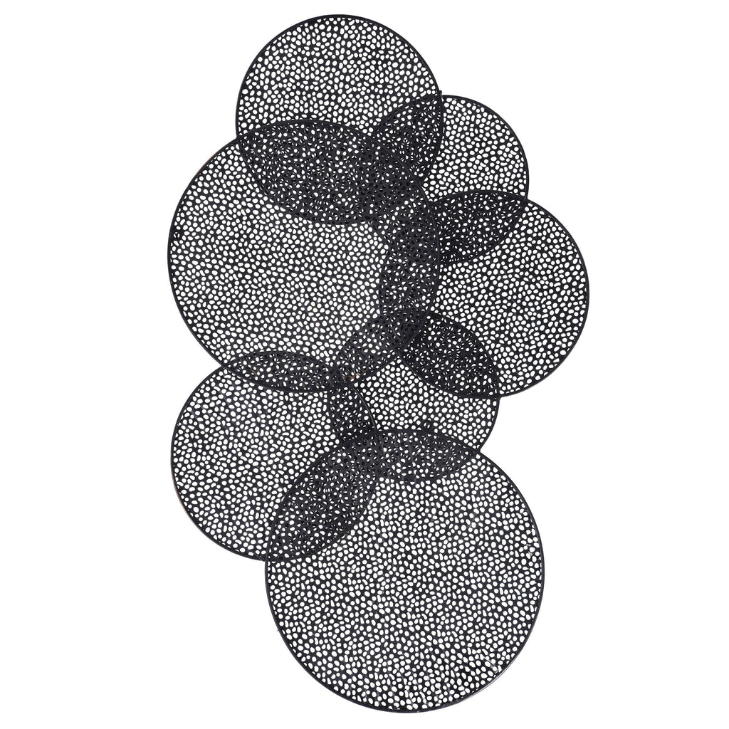 Harpe et fleuron Sahara Décoration murale en métal multicolore