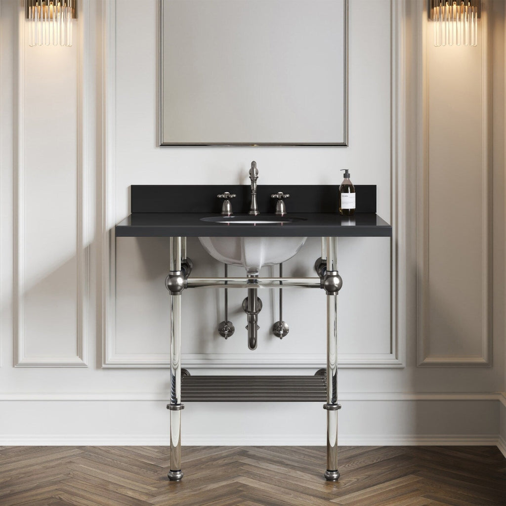 Robinet de salle de bain à large entraxe Heritage de 8 po