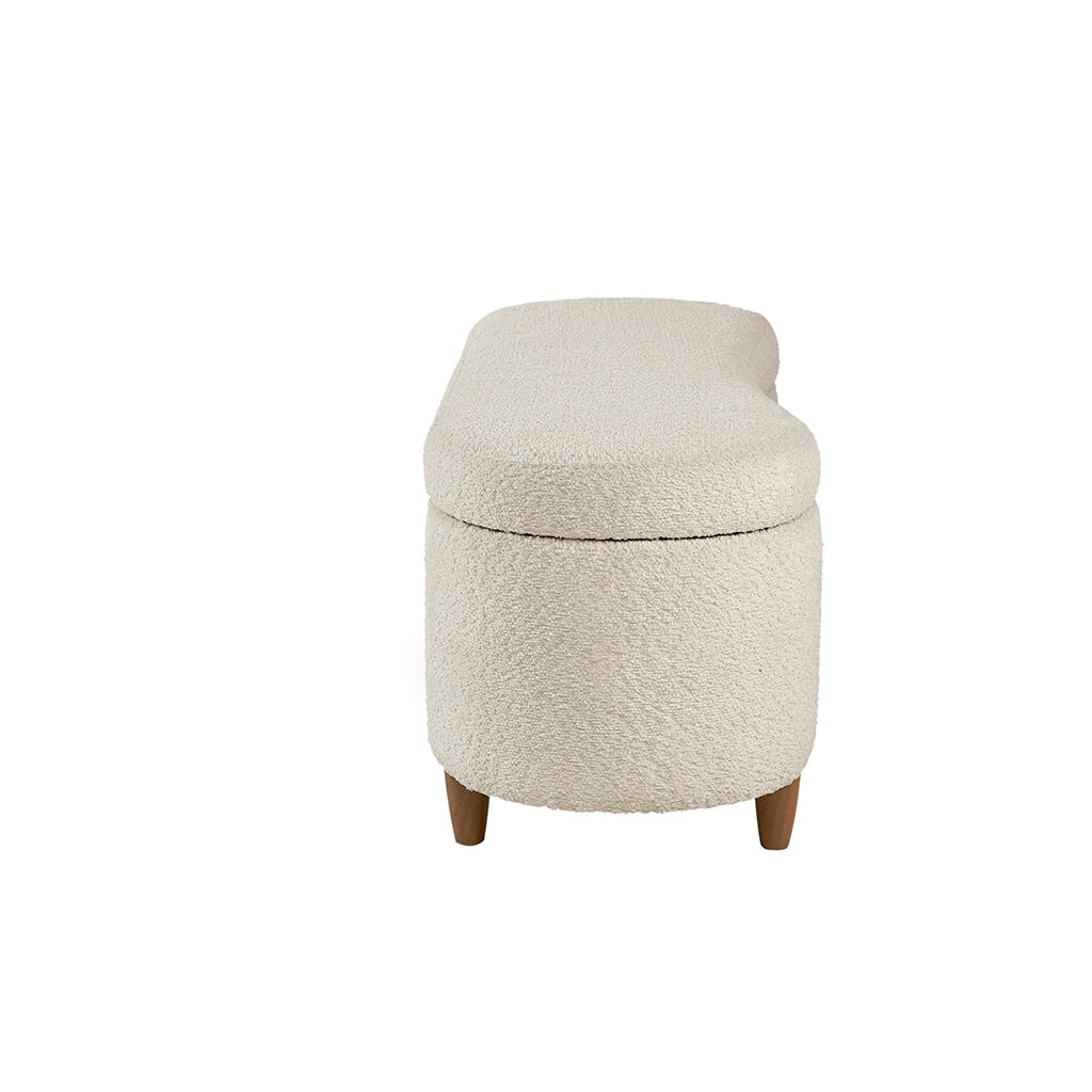 Banc d'appoint de rangement incurvé de style boucle INK IVY Bailey