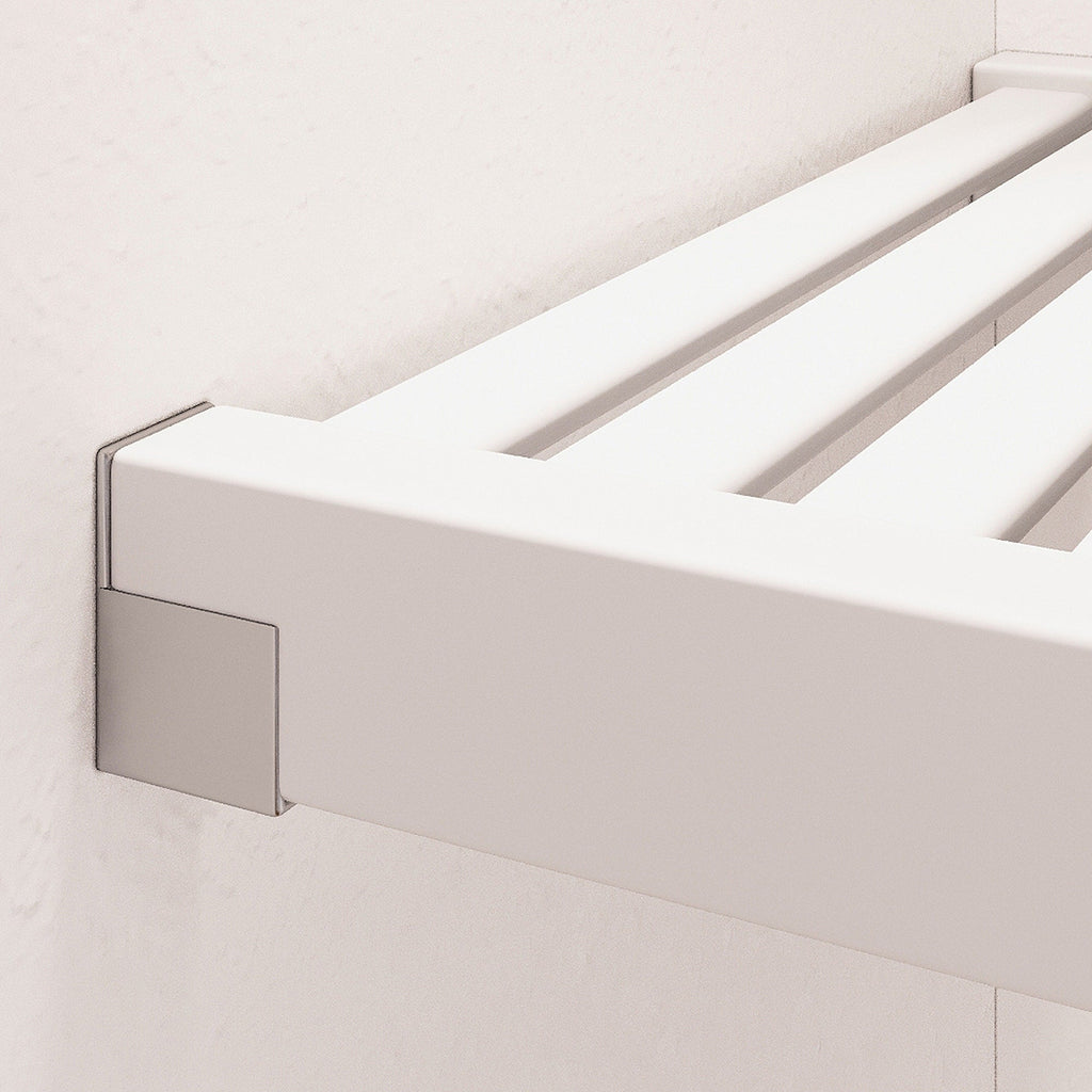 Système de placard en bois massif John Louis Home avec 3 tiroirs blanc