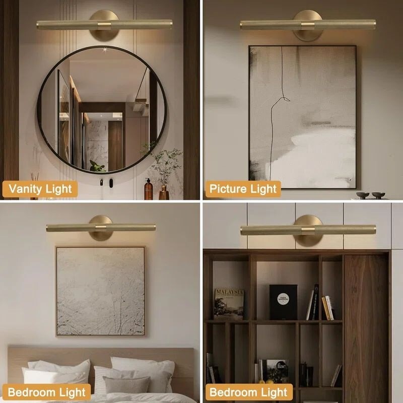 Appliques murales modernes KAYLA, appliques murales en laiton, applique murale de salle de bain pour salon, éclairage d'intérieur - N/A