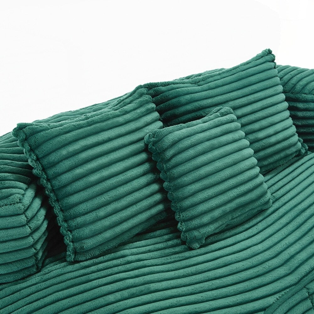 Canapé confortable et durable, fauteuil poire à dossier haut pour adultes et enfants - 2 places