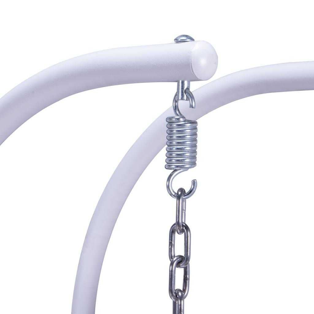 Fauteuil suspendu LeisureMod pour 2 personnes avec support - Chaise longue hamac en rotin et osier pour patio extérieur/intérieur avec coussins