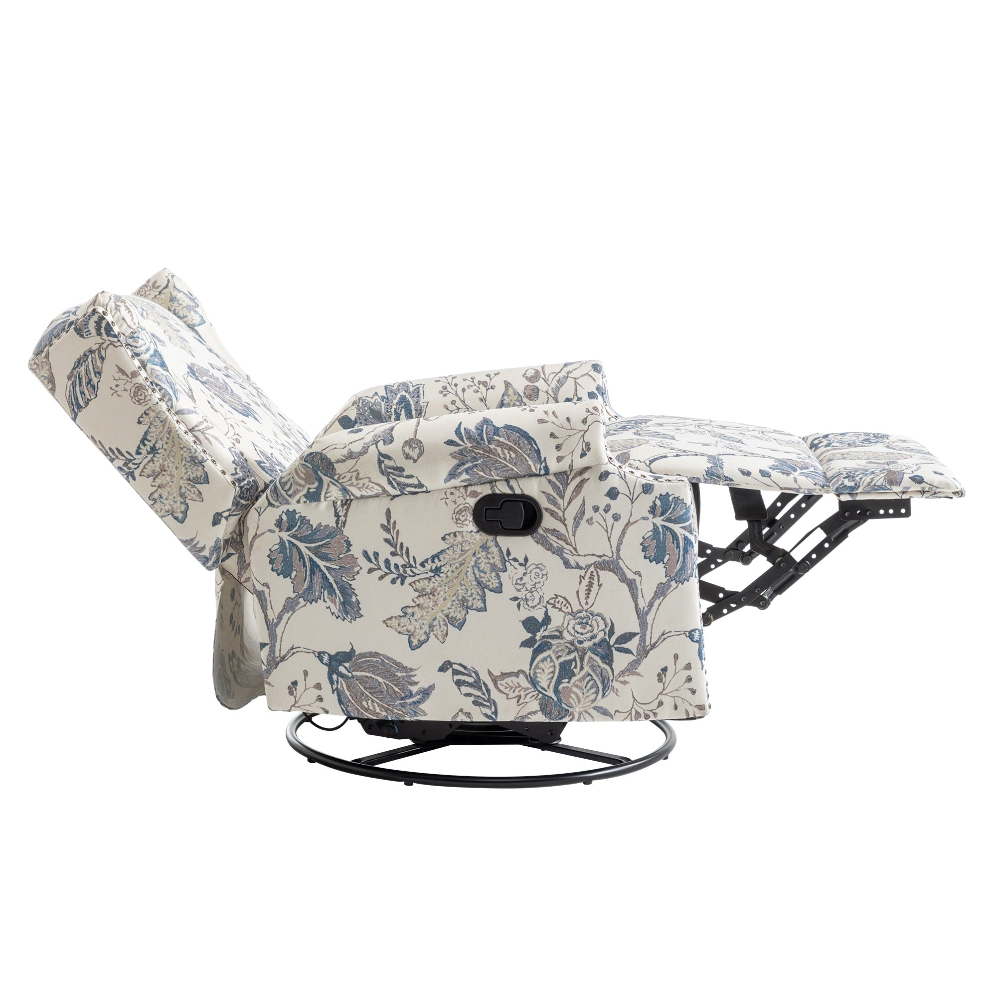 Ensemble de 2 fauteuils inclinables pivotants et coulissants de 29 po de largeur avec dossier à poussée manuelle