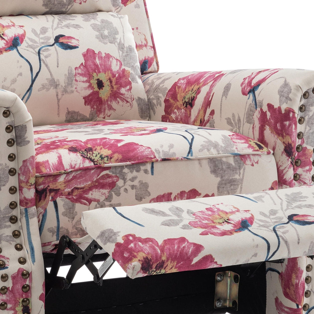 Fauteuils inclinables manuels avec garniture cloutée