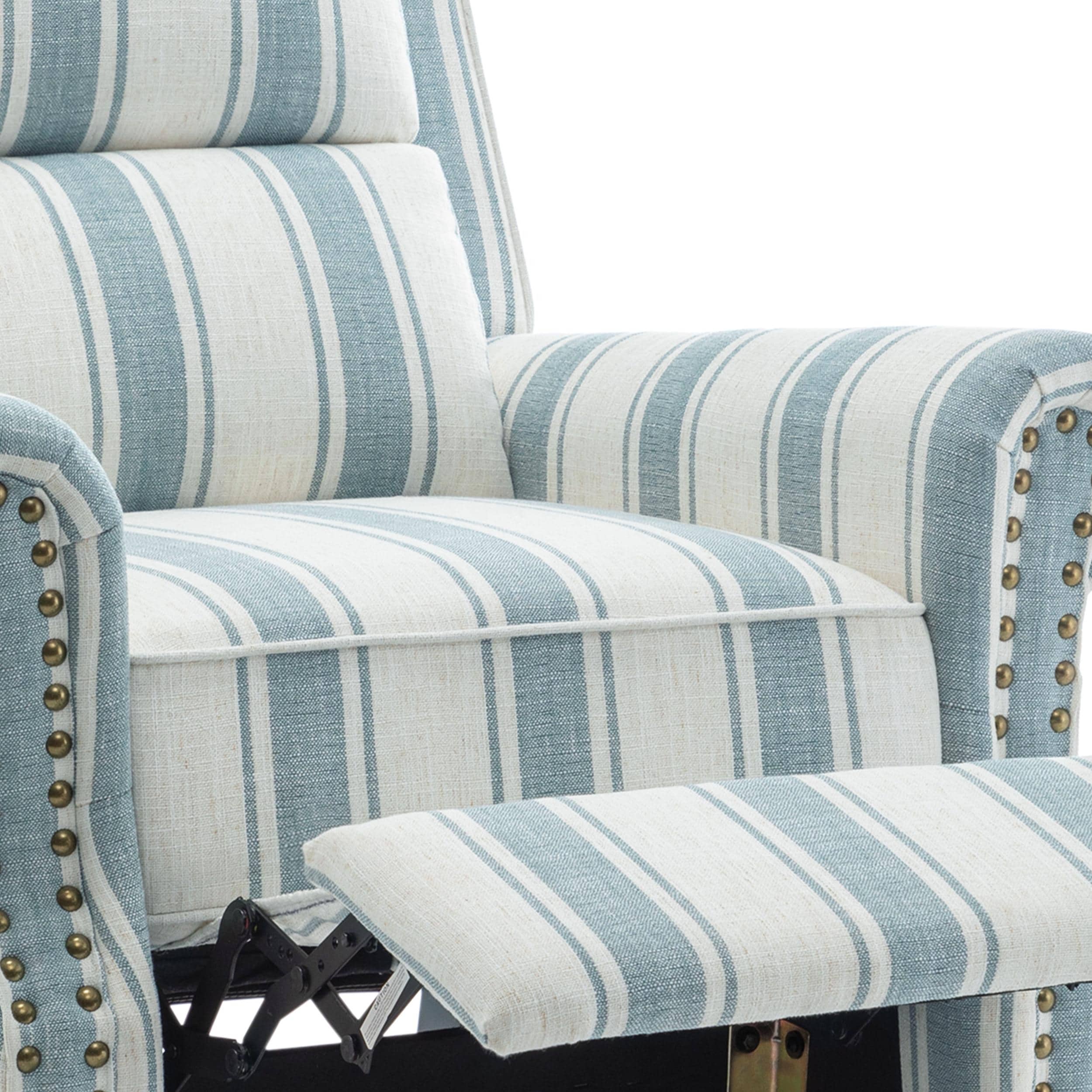 Fauteuils inclinables manuels avec garniture cloutée