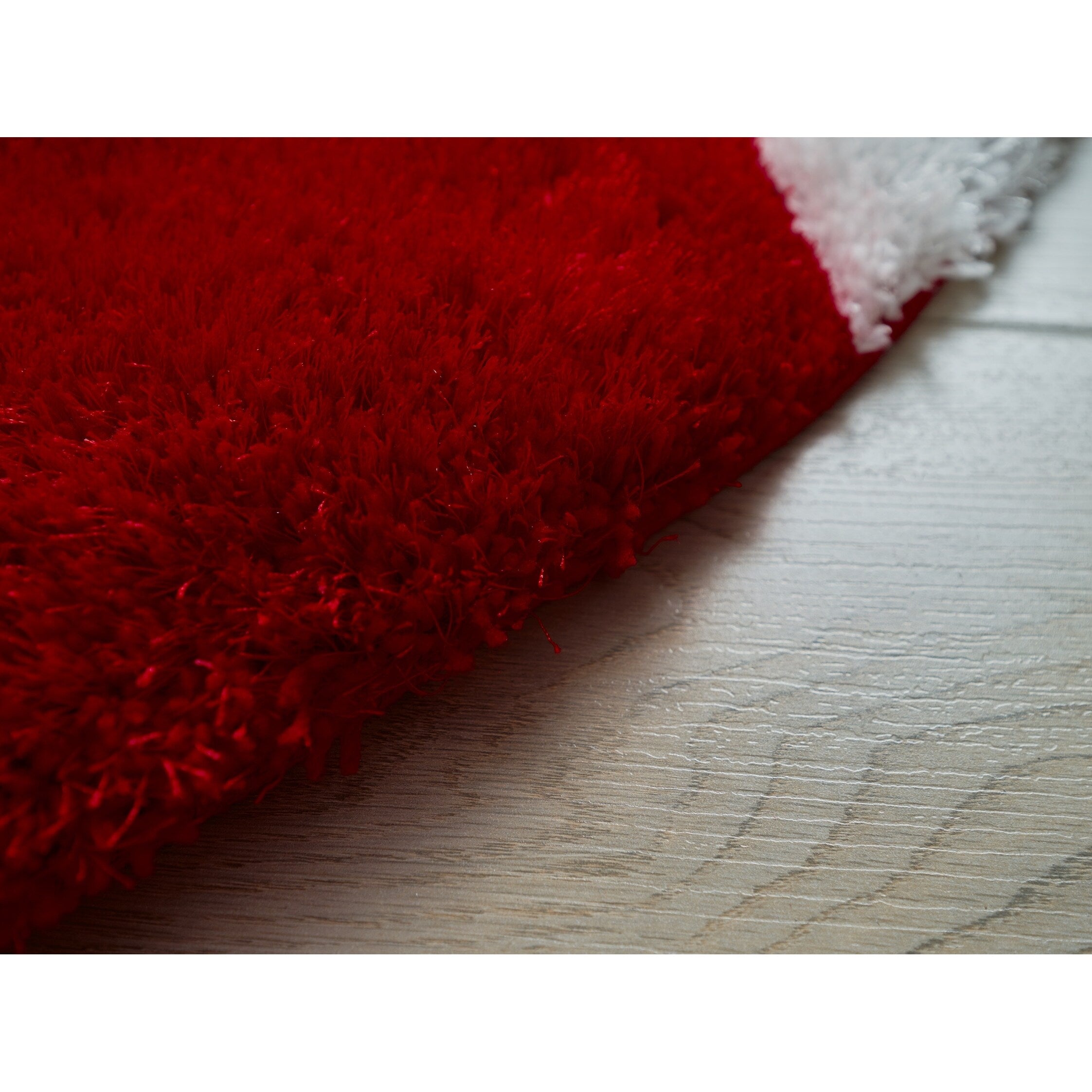 Tapis à poils longs Mateos au design abstrait